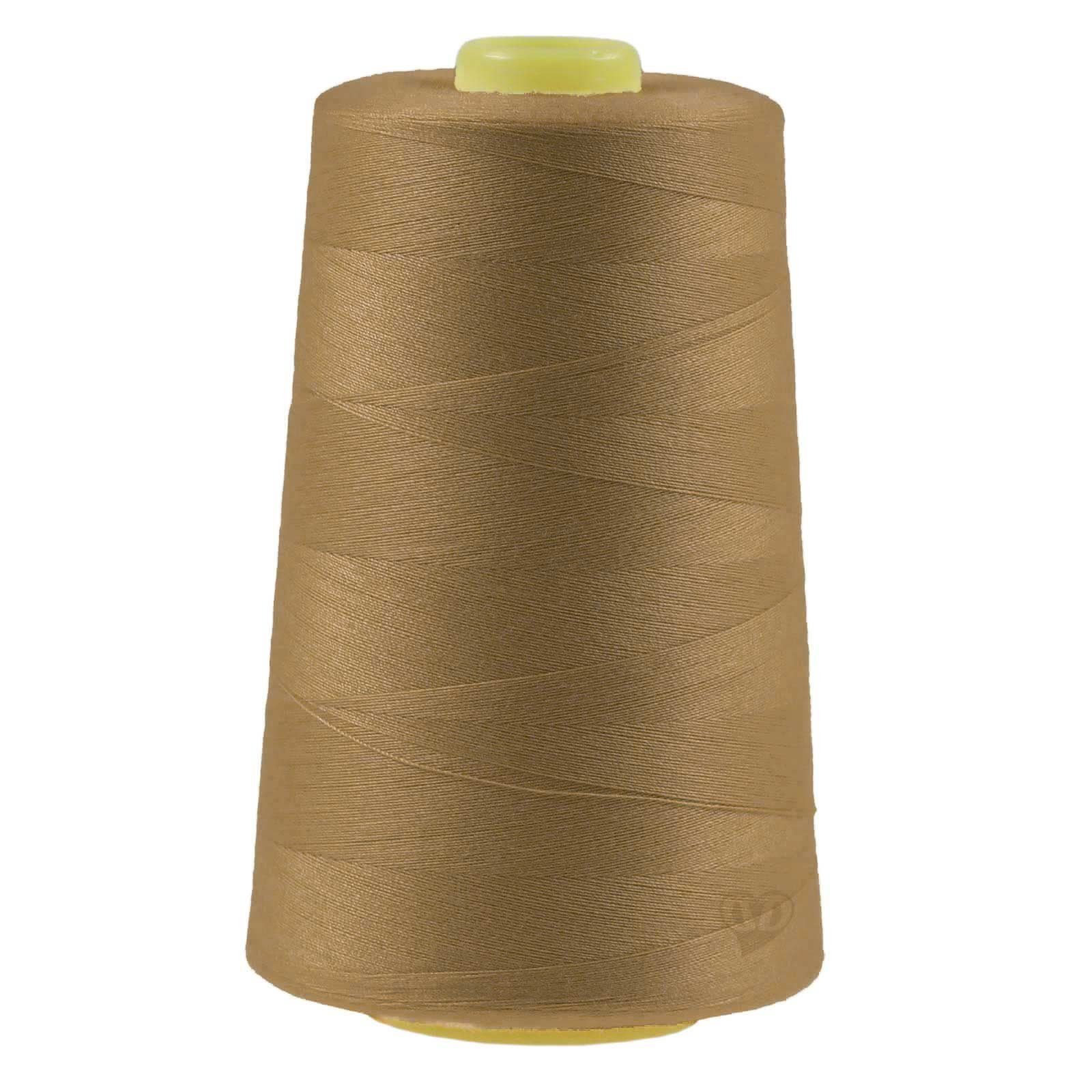 maDDma 4572m Qualitäts Overlock-Garn Overlock-Nähgarn Polyestergarn Overlockgarn, 4572 m, A710 altgold