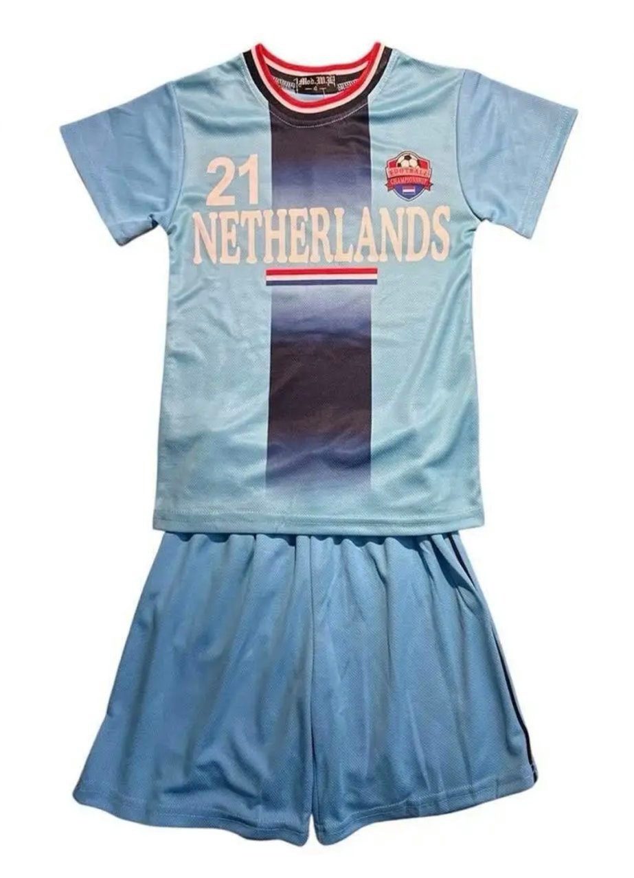 Fashion Boy Fußballtrikot Fussball Fan Set Niederlande NETHERLANDSTrikot + Shorts, JS296e (Set)