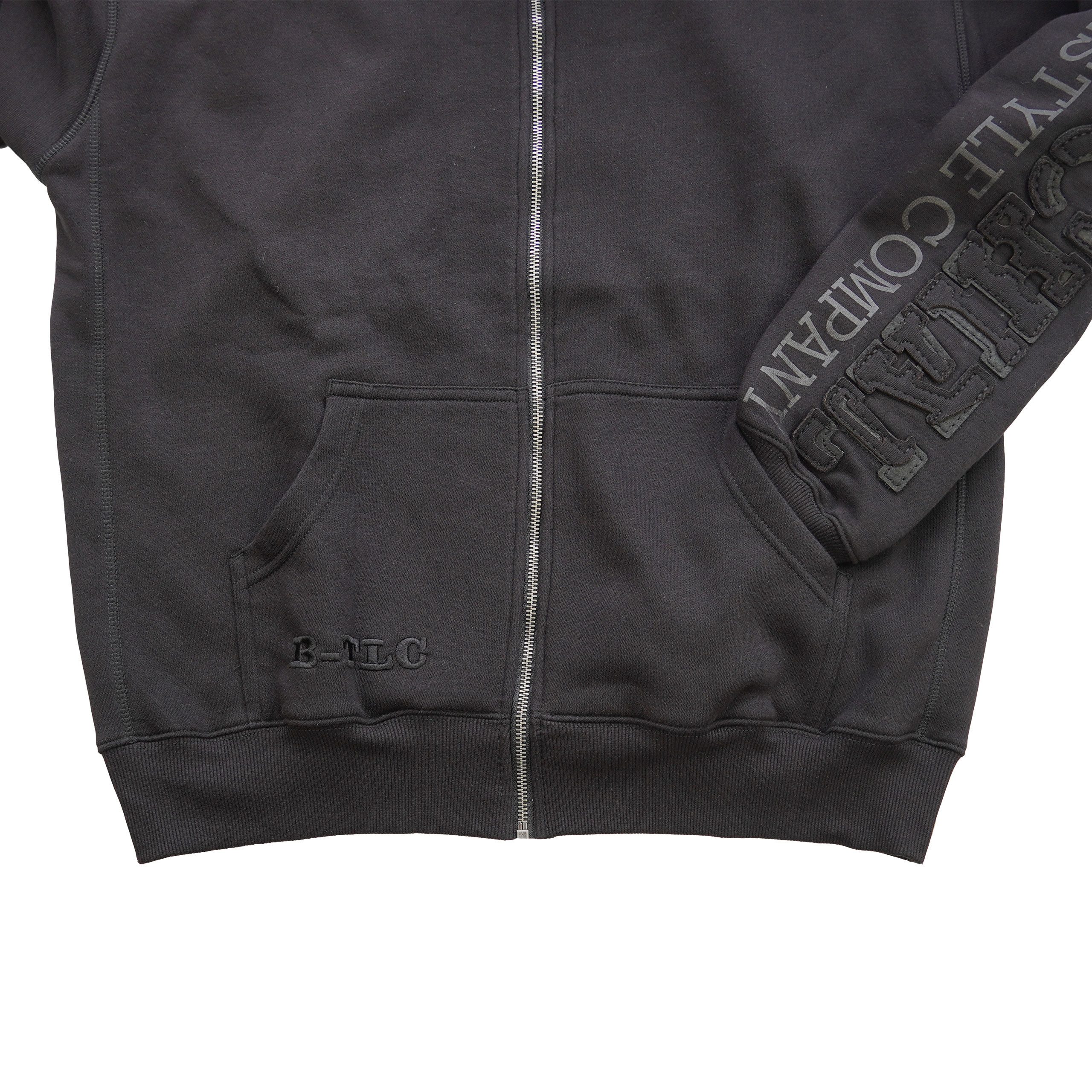 BRACHIAL THE LIFESTYLE COMPANY Kapuzensweatjacke Brachial Zip-Hoody "Gym" schwarz/schwarz 2XL