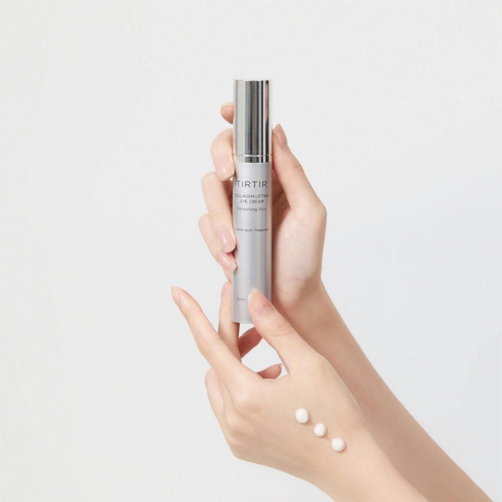 TIRTIR Augencreme TIR TIR, Collagen Lifting Eye Cream - 15 ml, Vegane Anti-Aging-Augencreme mit Kollagen-Lifting-Effekt
