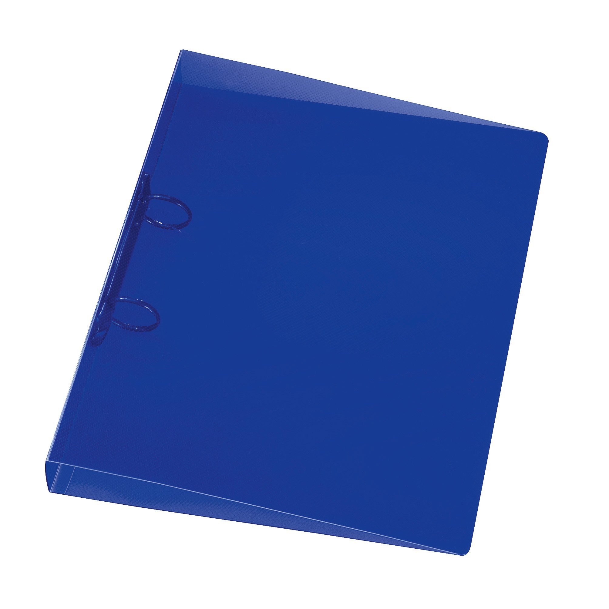 Ringbuch Notizbuch transluzent A4 blau Polypropylen