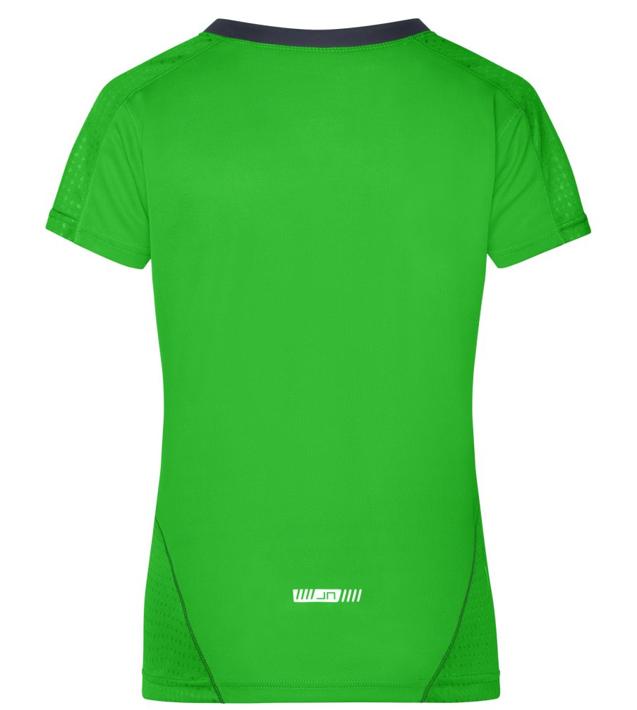 & 2 Nicholson Laufshirt Doppelpack (Doppelpack, Damen Atmungsaktiv Kurzarm Laufshirt Stück) Feuchtigkeitsregulierend T-Shirt green/iron-grey Running und JN471 James