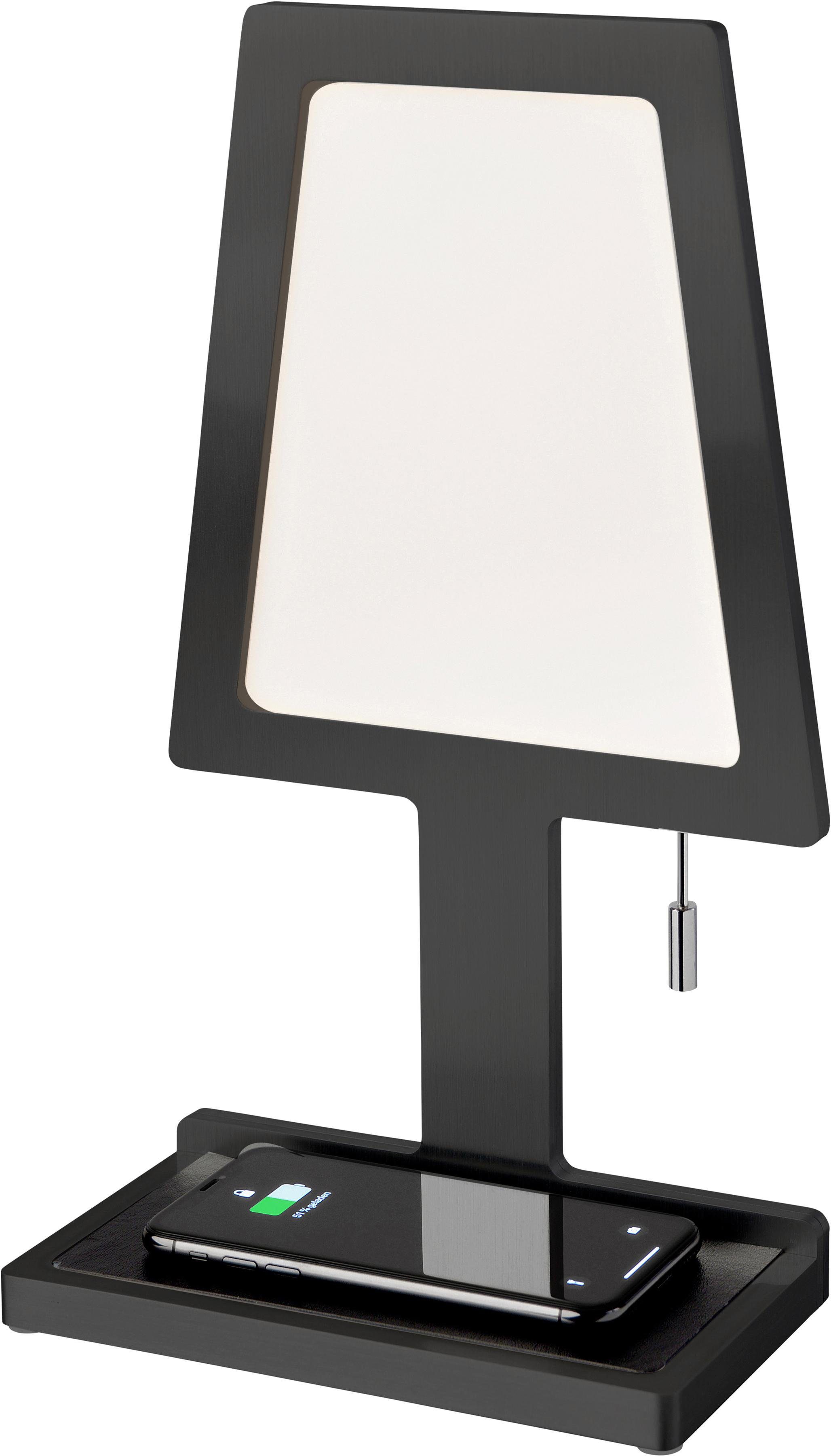 SOMPEX LED Tischleuchte Steve-Phone, LED fest integriert, Warmweiß, mit  induktiver Ladefunktion, gemäß QI-Standard