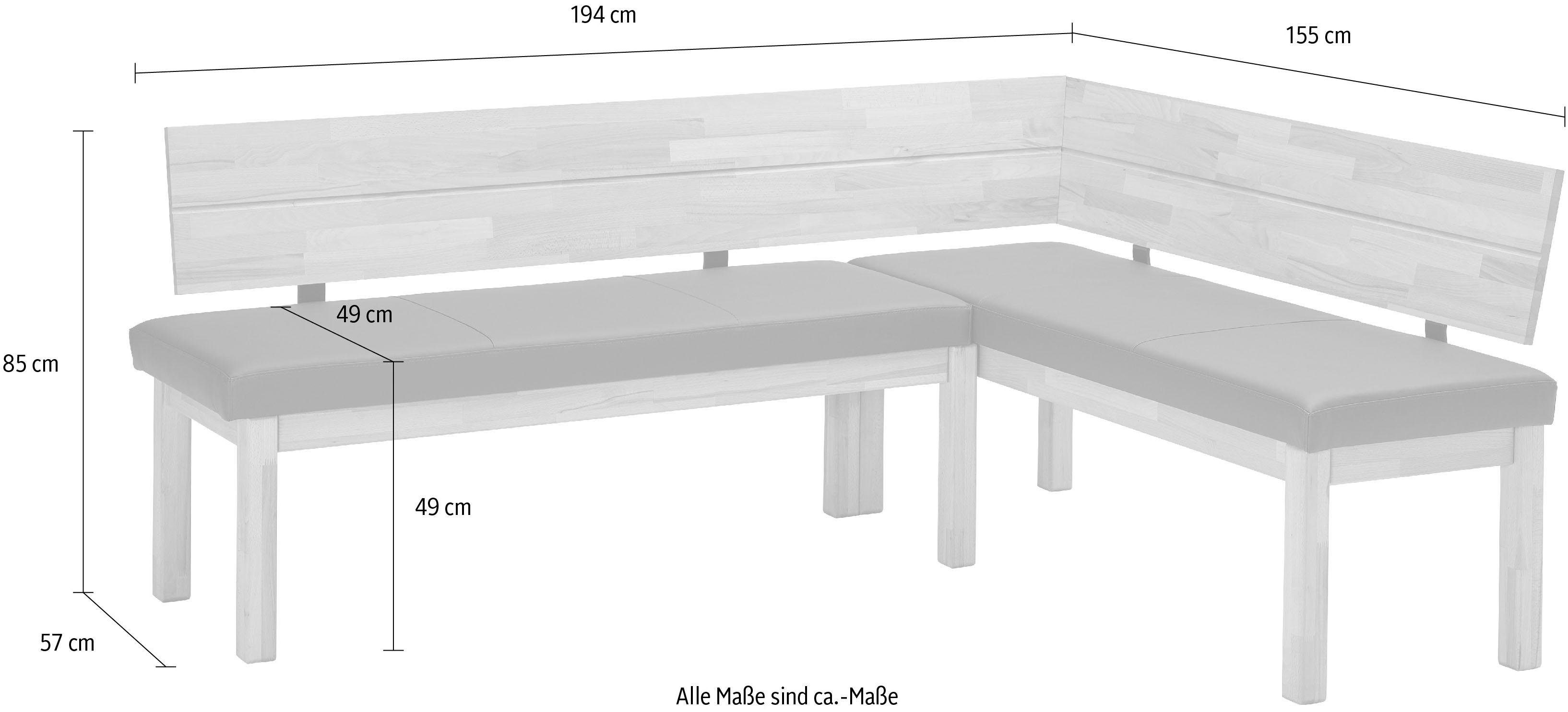 Eckbank »Roberto«, Massivholz-HomeTrends