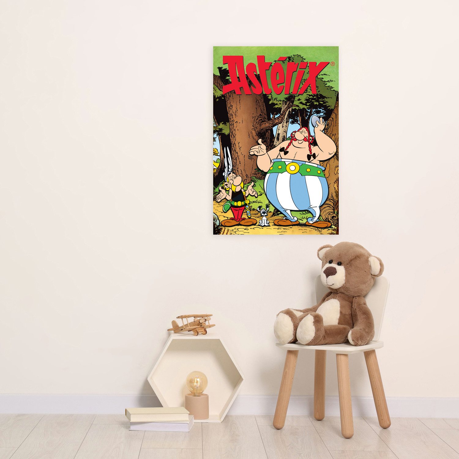LuckyLinde Leinwandbild Asterix, Obelix und Idefix III, Cartoon, Comic, Fantasy, Figuren, Film, Filmfiguren (1 St), Canvasbild Wanddeko Bild zum Film "Kampf der Häuptlinge"