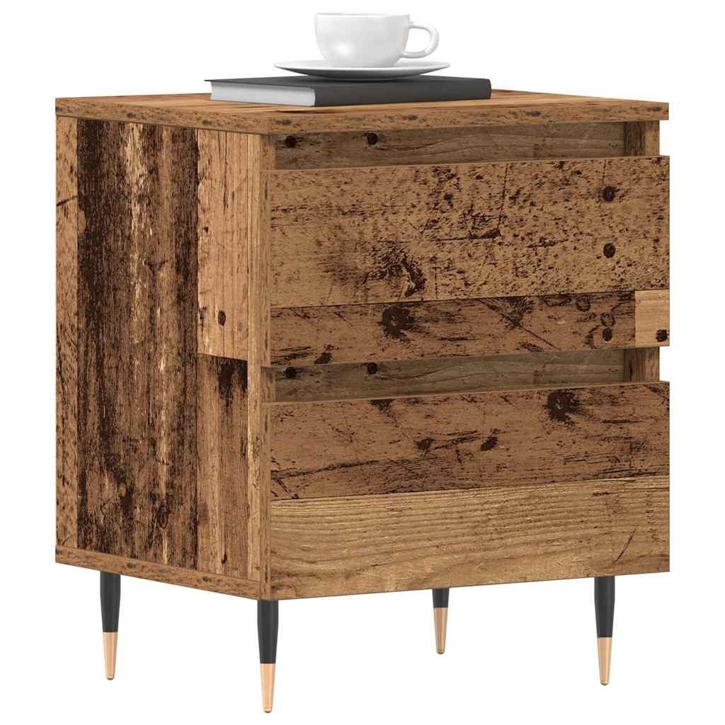 vidaXL Nachttisch Nachttisch Altholz 40 x 35 x 50 cm Holzwerkstoff (1-St)