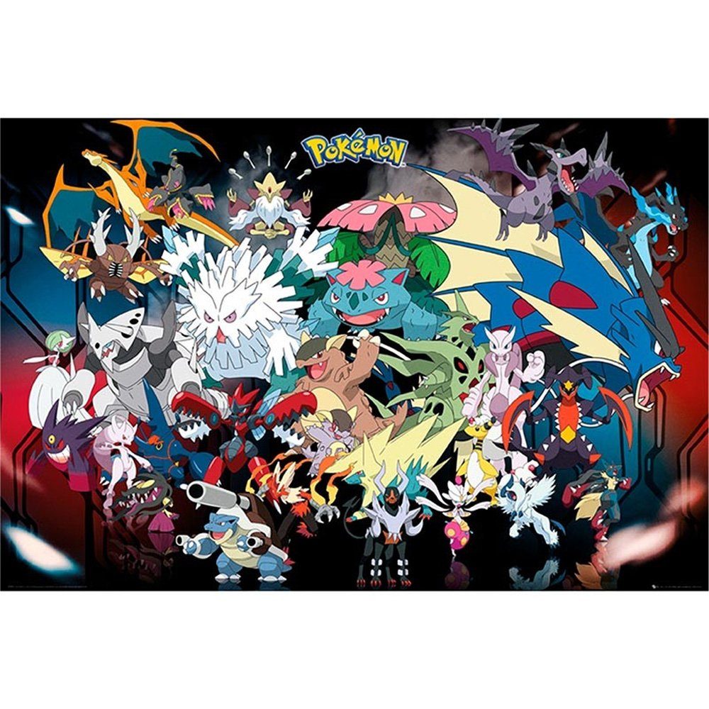 GB eye Poster Mega Evolution - Pokémon, Mega Evolution