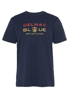 DELMAO T-Shirt mit modischem Brustprint - NEUE MARKE!