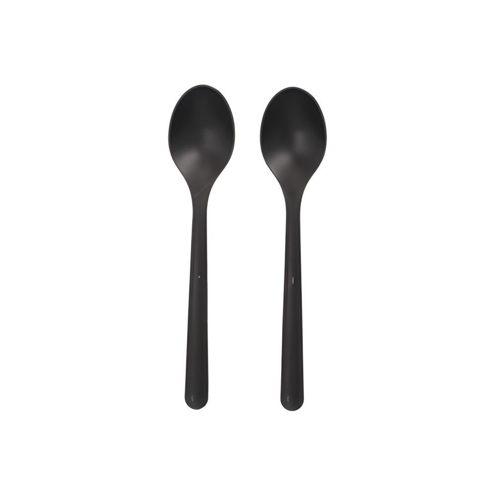 Haval Kaffeelöffel 50 x Circulware Mehrweg-Kaffeelöffel PP-MF 13 cm schwarz extra stabil
