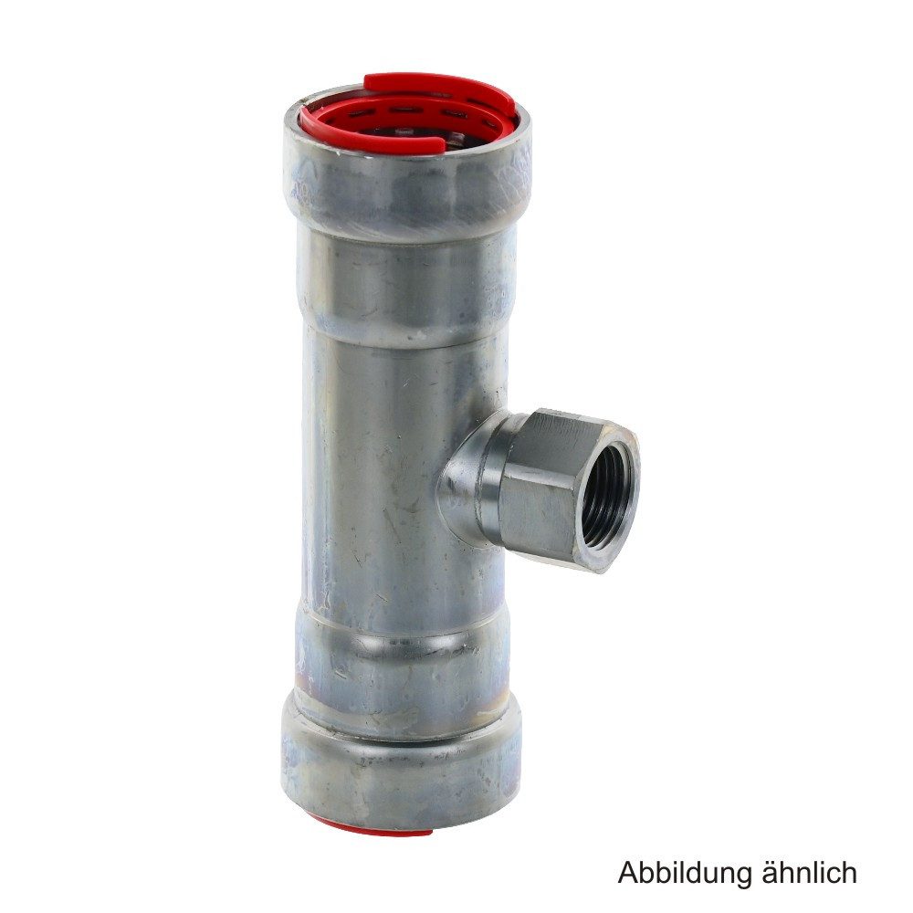 VSH Wasserrohr VSH PowerPress C9418 T-Stück mit IG, 1" x Rp 1/2" x 1"