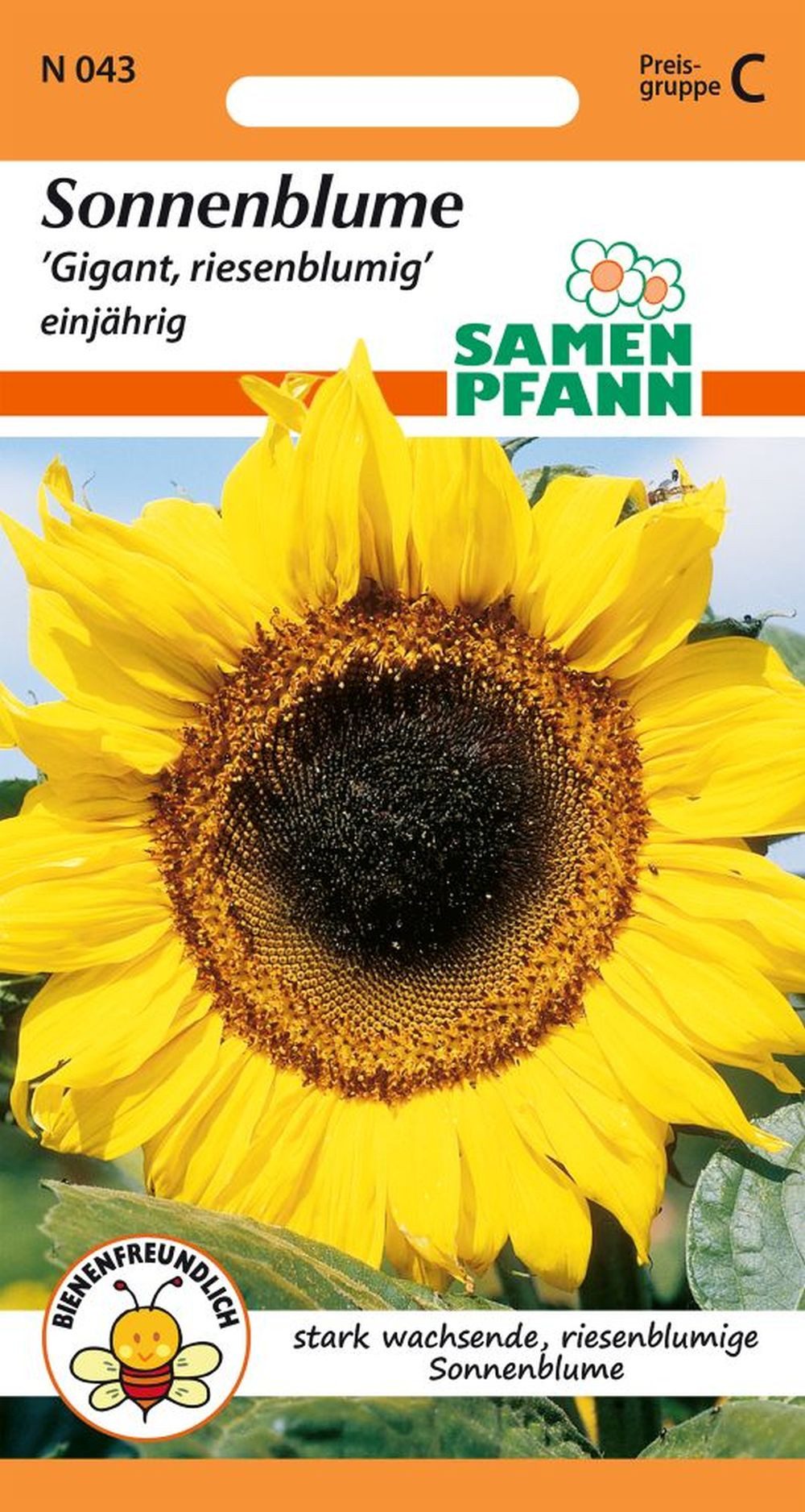 SAMEN PFANN Blumensamen Sonnenblume, Gigant - Saatgut SonnenSamen, Helianthus annuus