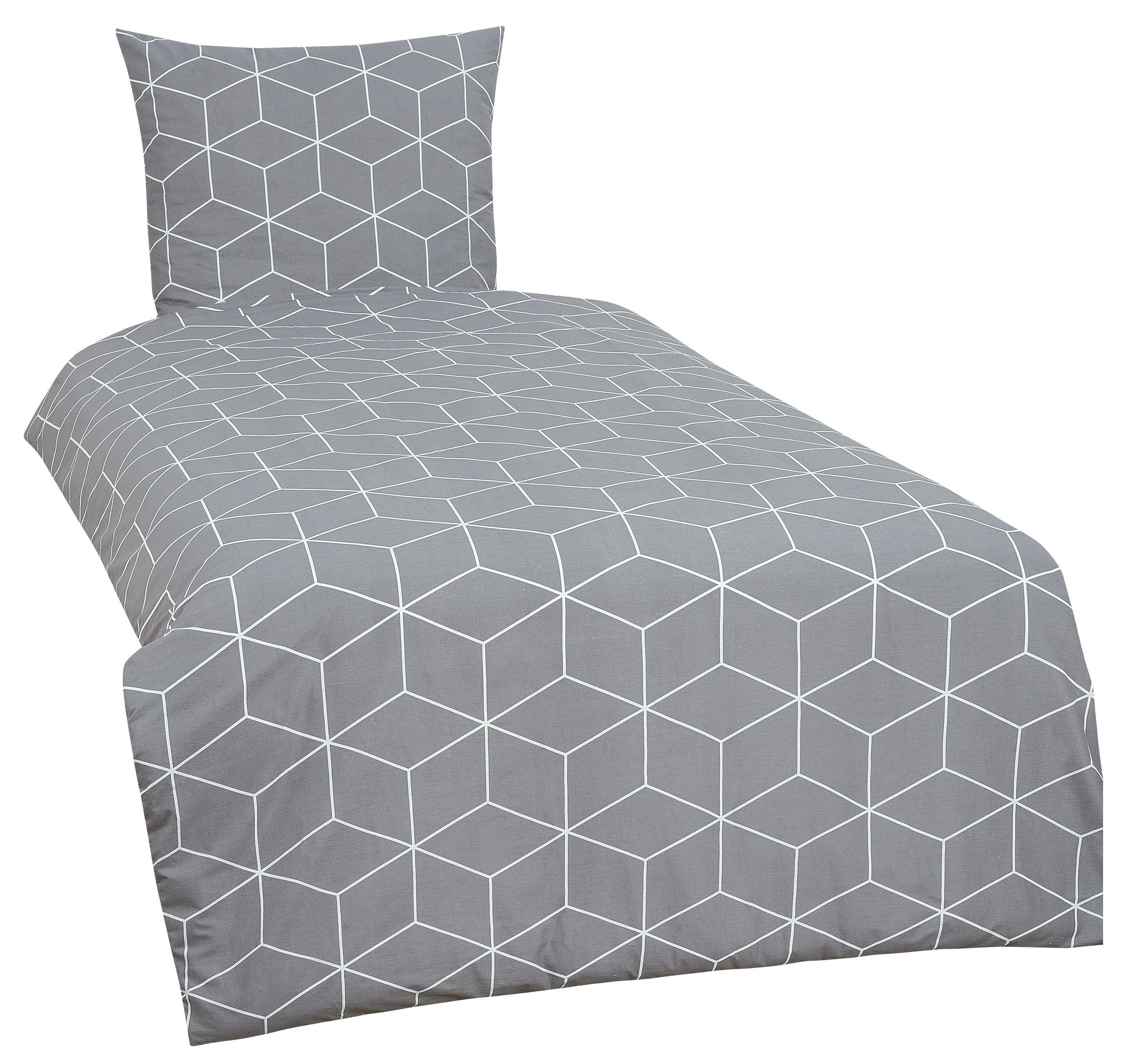 One Home Bettwäsche Cube, Renforce, 4 günstig online kaufen
