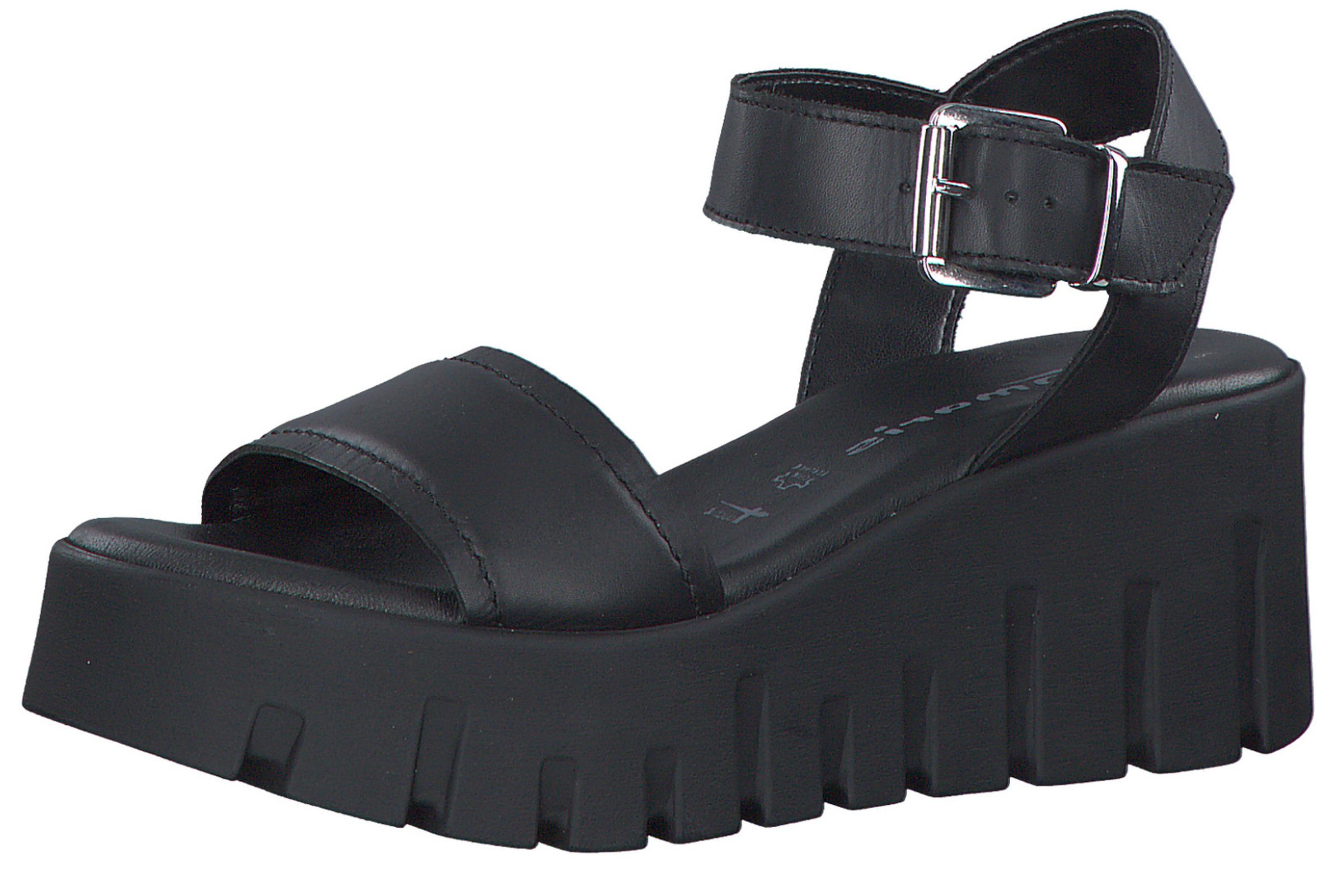 Tamaris 1-28712-20 003 Black Leather Sandale