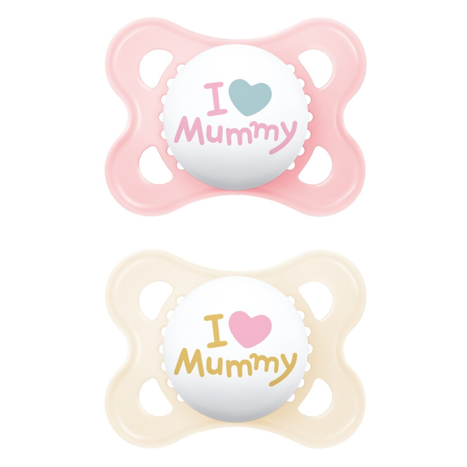 Schnuller Original I love Mummy / I love Daddy 0-6 Monate