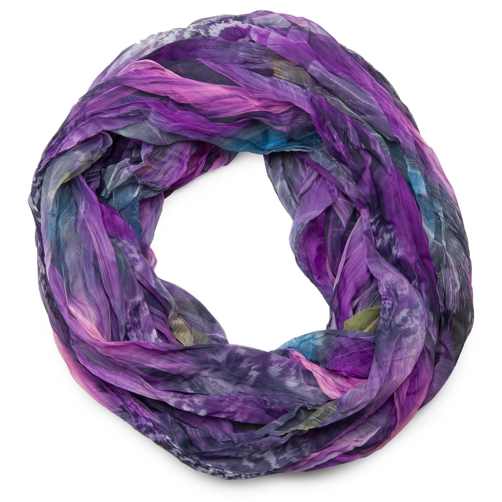 styleBREAKER Loop Loop Schal Feder Muster, (1-St)