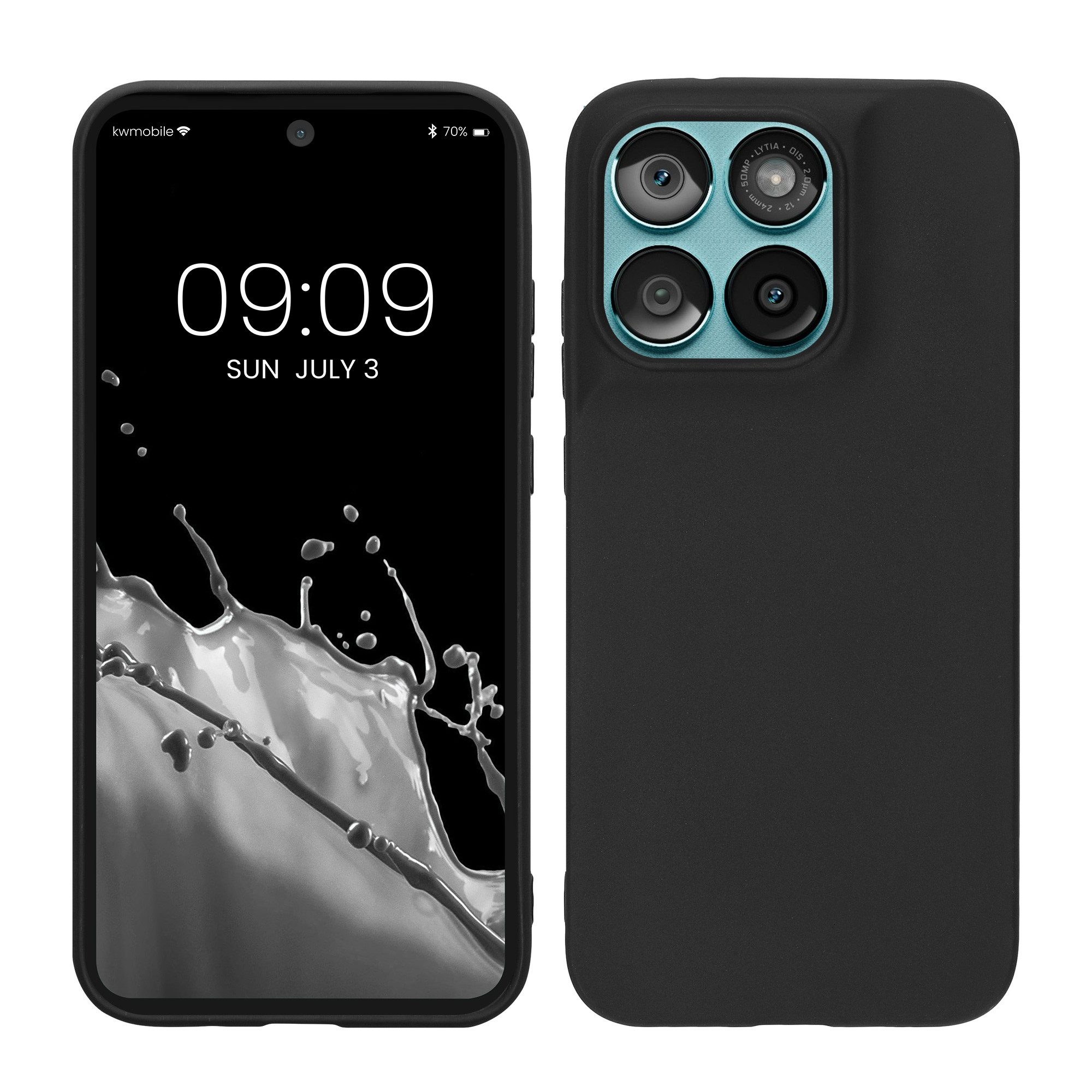 kwmobile Smartphone-Hülle Hülle für Motorola Moto G67 / G77 / G87, Hülle Silikon - Soft Handyhülle - Handy Case Cover