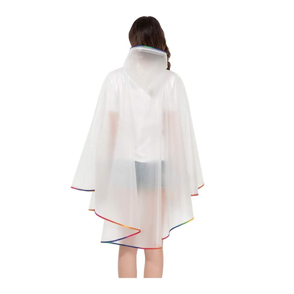 RWEUOQ Regenmantel Transparenter Damen-Regenponcho, transparenter Poncho günstig online kaufen
