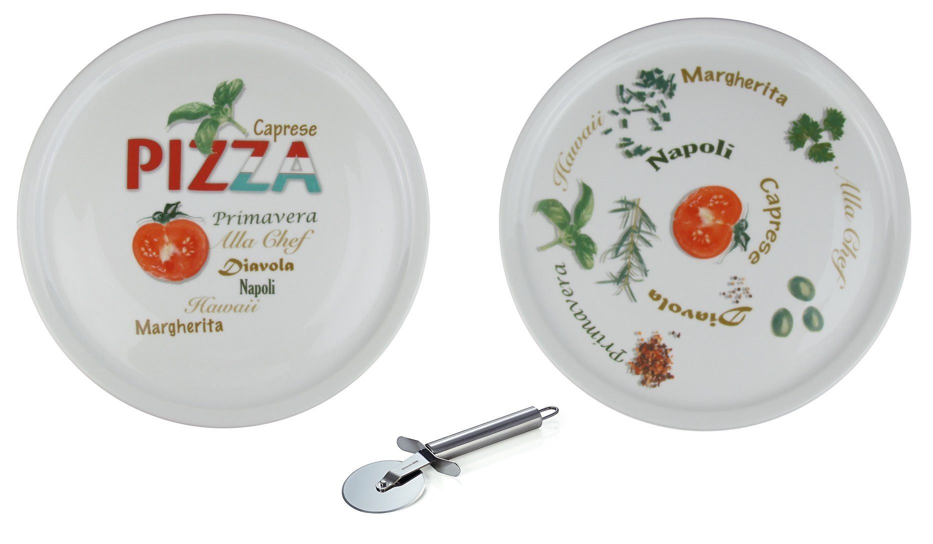 Pizzateller Ø 30cm mit Dekor Set