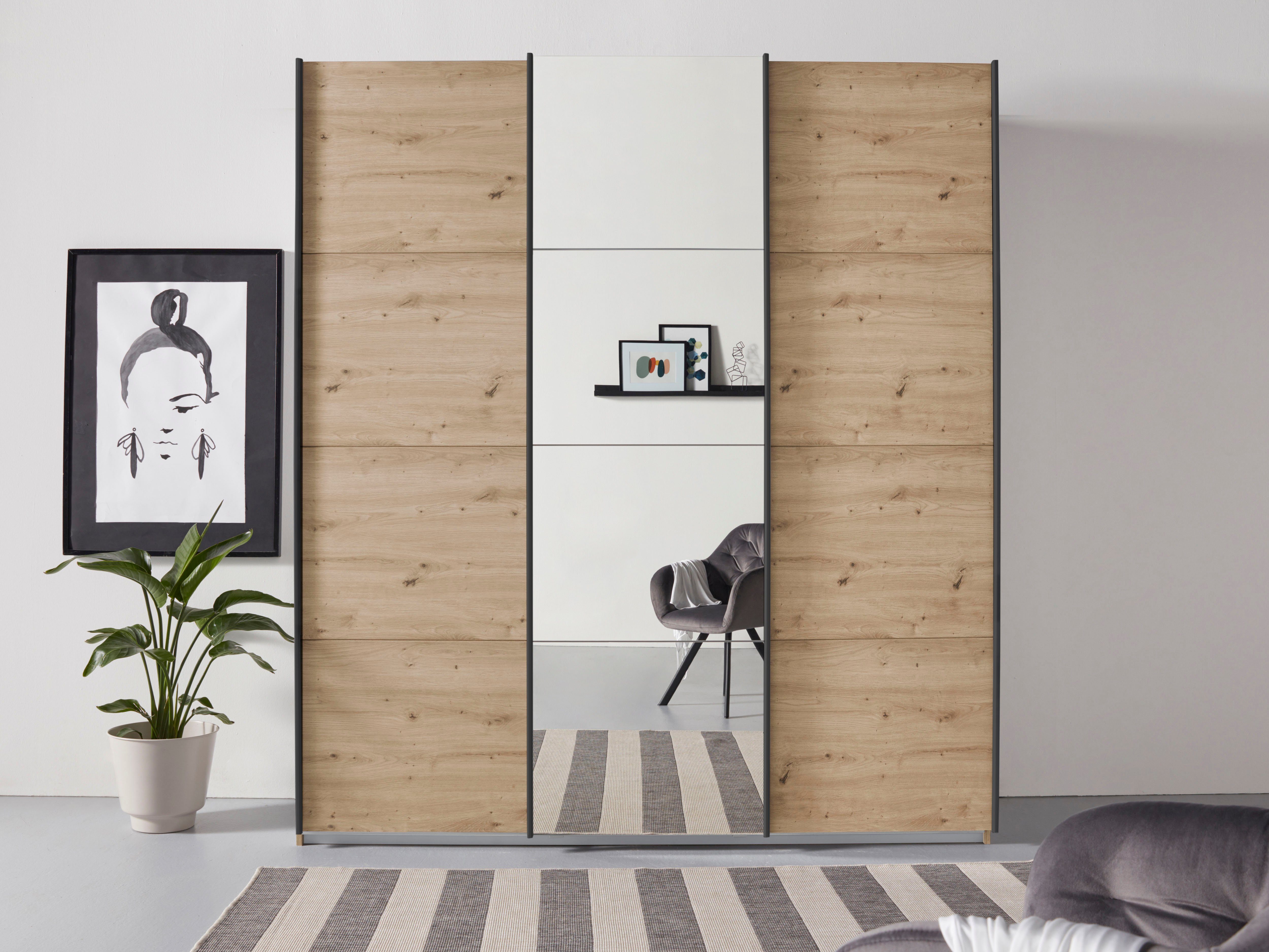 rauch Schwebetürenschrank "Kleiderschrank Schrank Garderobe TOPSELLER OTELI günstig online kaufen