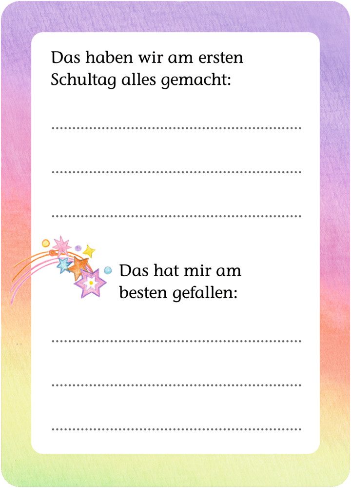 COPPENRATH DIE SPIEGELBURG Lernspielzeug Kartenbox „Meine Rätsel-Witze-Box zum Schulstart Einhorn-Paradies“ (Set, 31-St., 1), Handliches Format ca. 9,5 x 12,5 cm