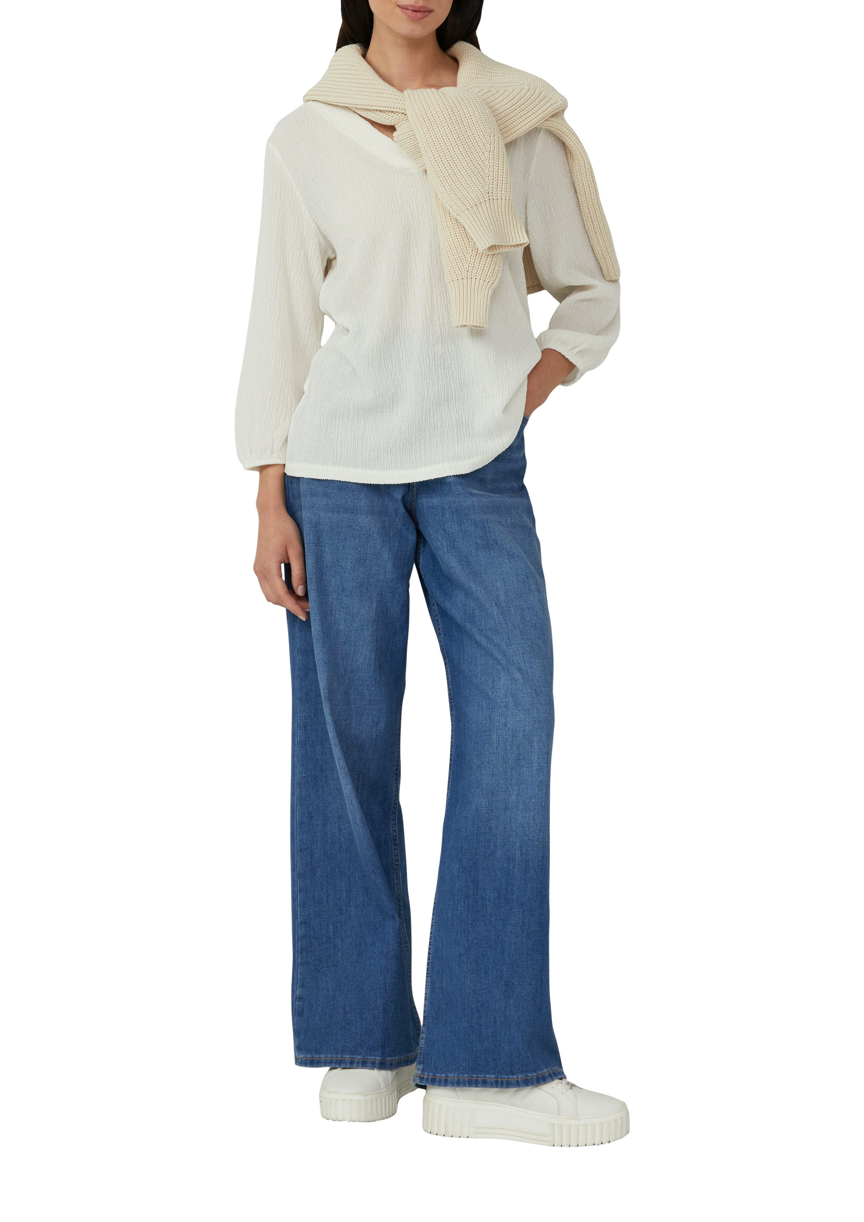 s.Oliver 3/4-Arm-Shirt mit V-Ausschnitt günstig online kaufen