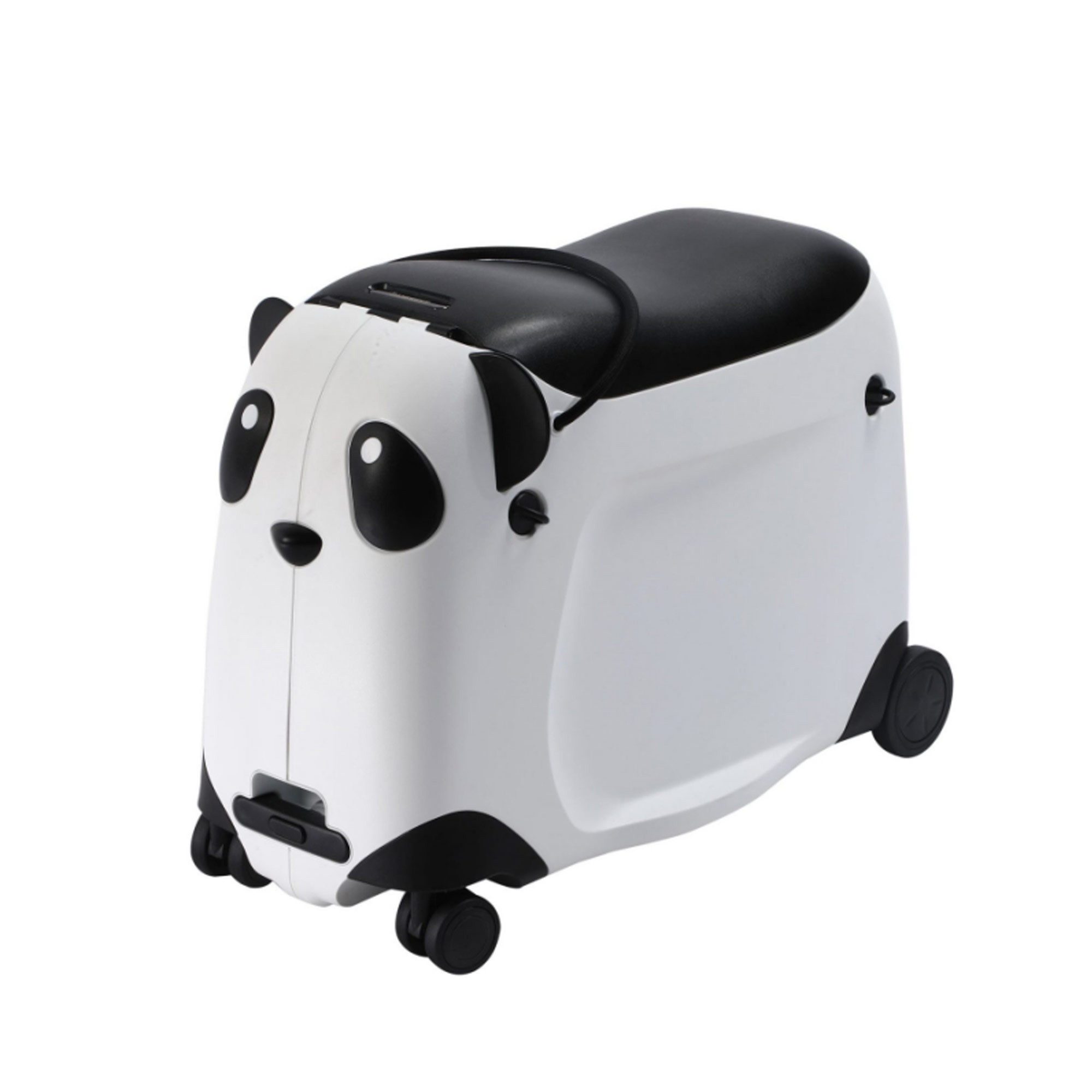 Berwin Kinderkoffer Panda Adventure Weiß-Schwarz, 4 Rollen
