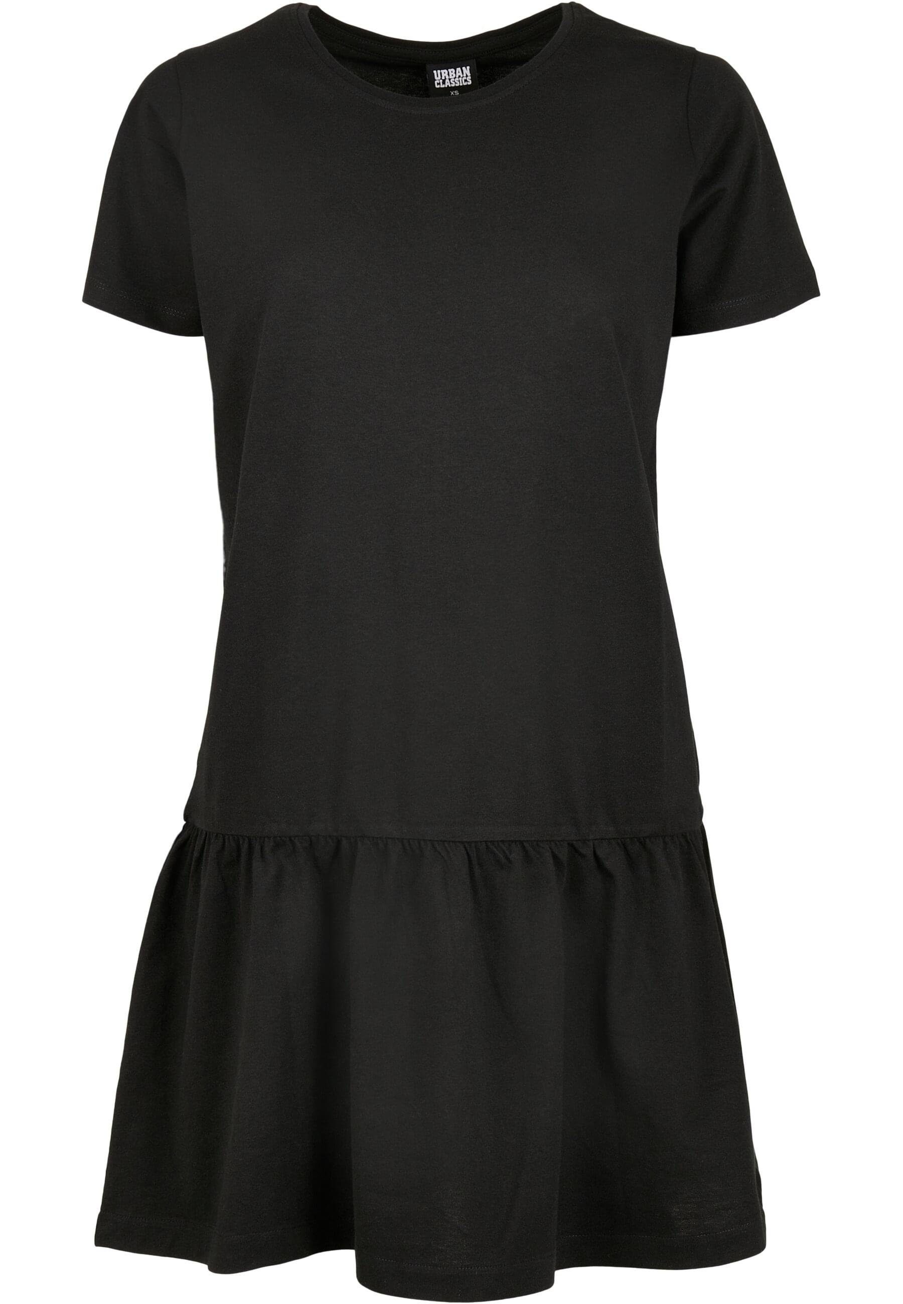 (1-tlg) Tee Ladies CLASSICS Damen Stillkleid black Dress Valance URBAN