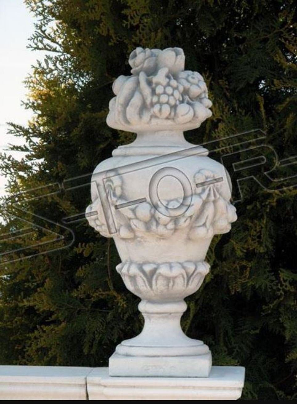 Skulpturen Statuen Garten Deko JVmoebel Skulptur Figuren Vasen Vase Statue Skulptur