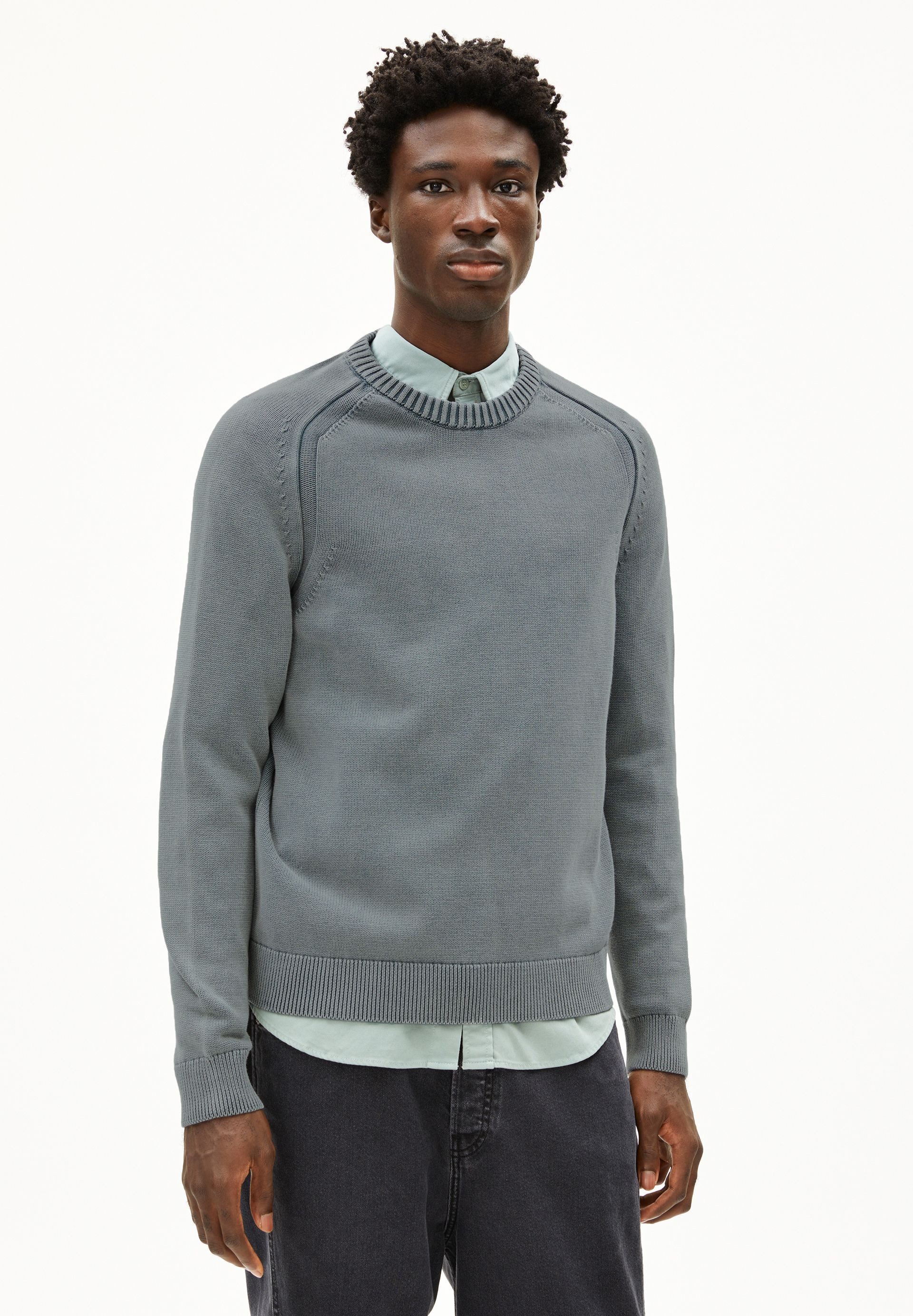Armedangels Strickpullover VAANJO GMT DYE Pullover aus Bio-Baumwolle Regular Fit