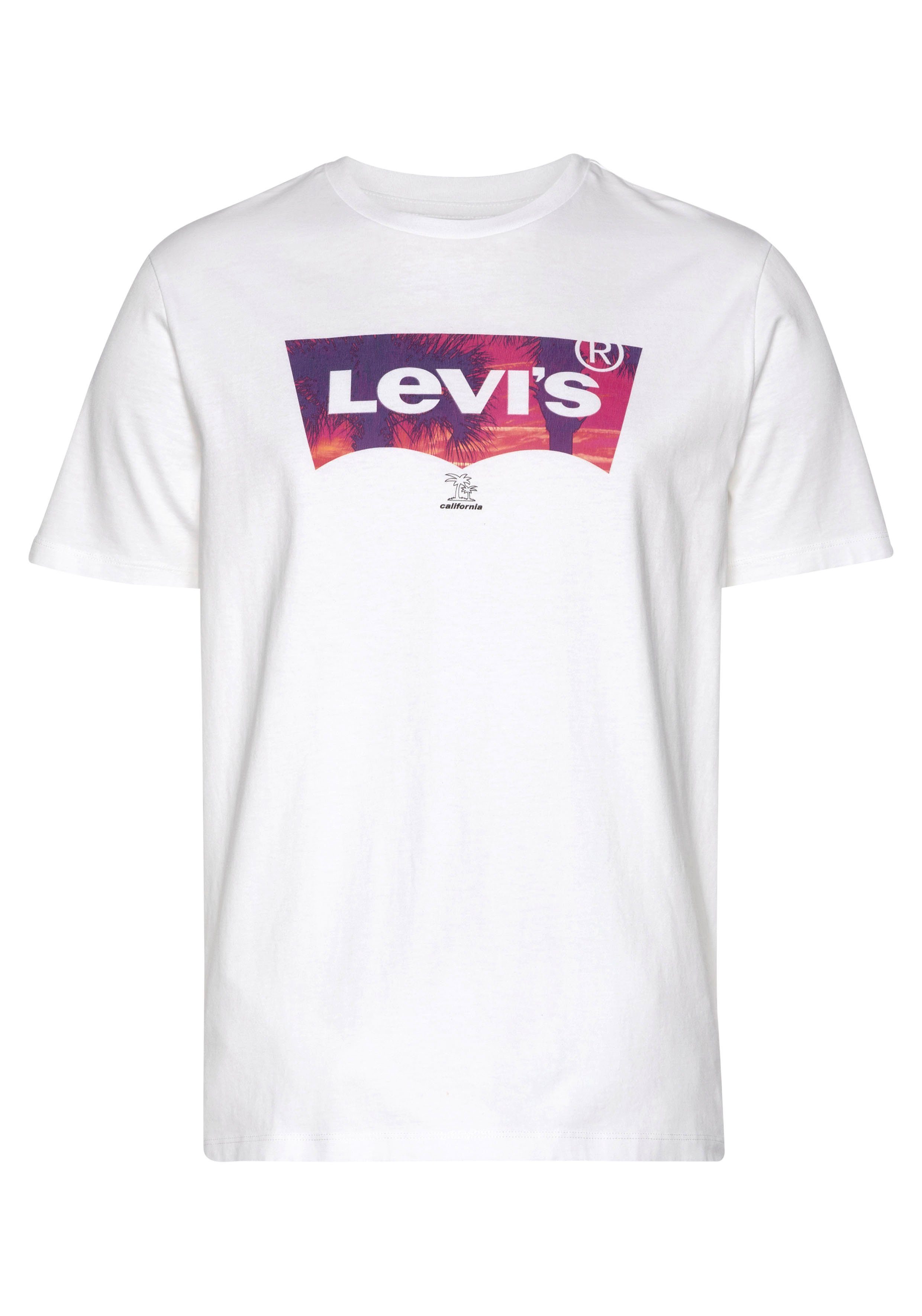 weiß-multi mit CREWNECK Logo-Front-Print TEE Levi's® T-Shirt