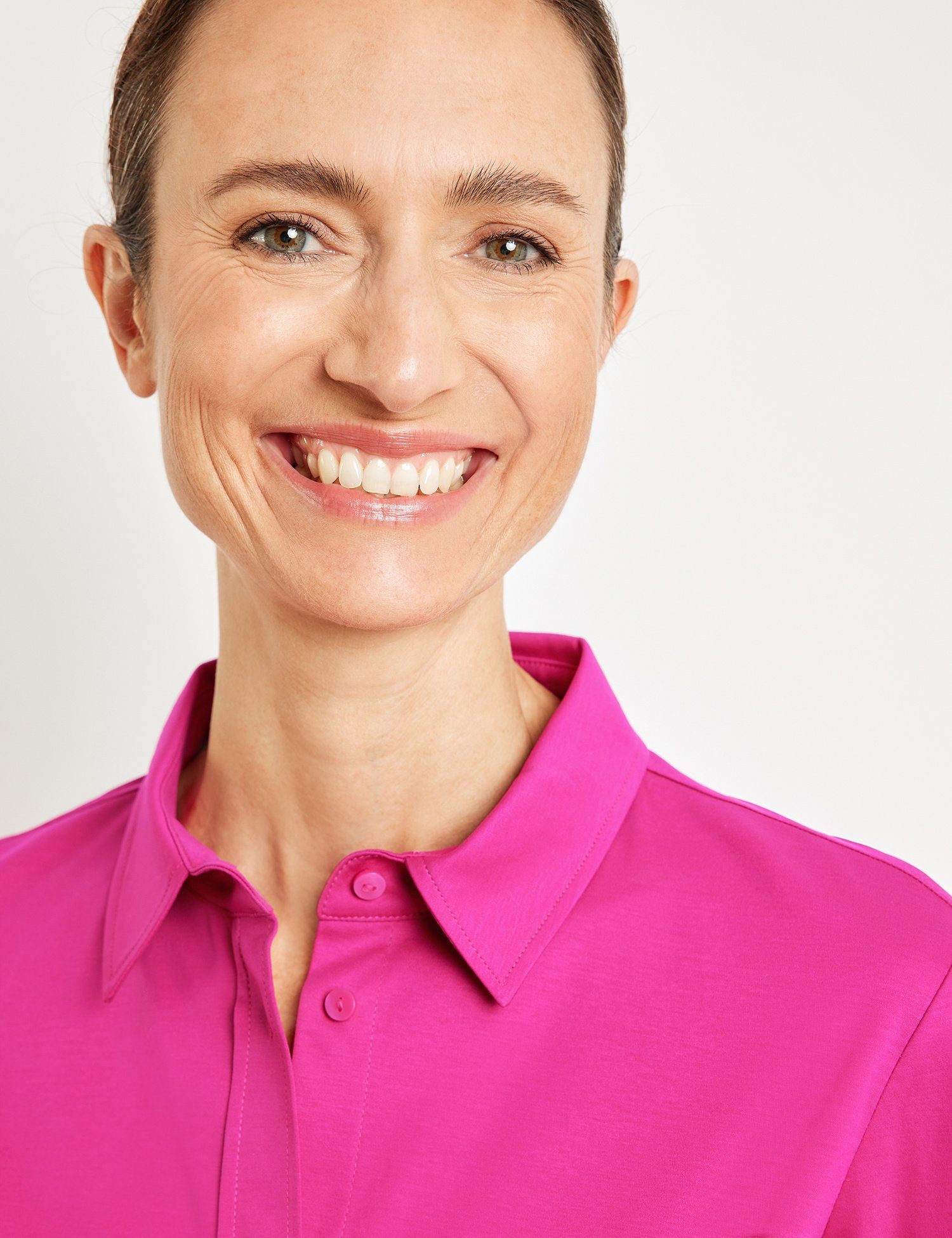 GERRY WEBER Klassische Bluse Langarmbluse Aus Baumwolle