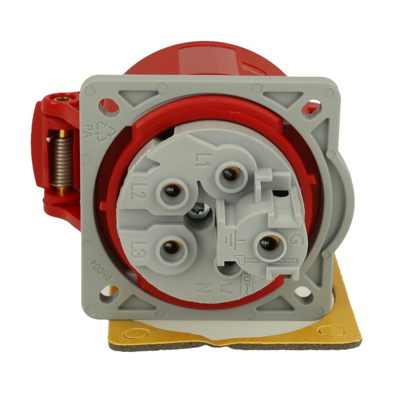 Amphenol CEE-Stecker Titel:16 Ampere CEE Einbausteckdose 5-polig (3P+N+PE) Buchse, Kodieru, (CEE Stromverteiler)