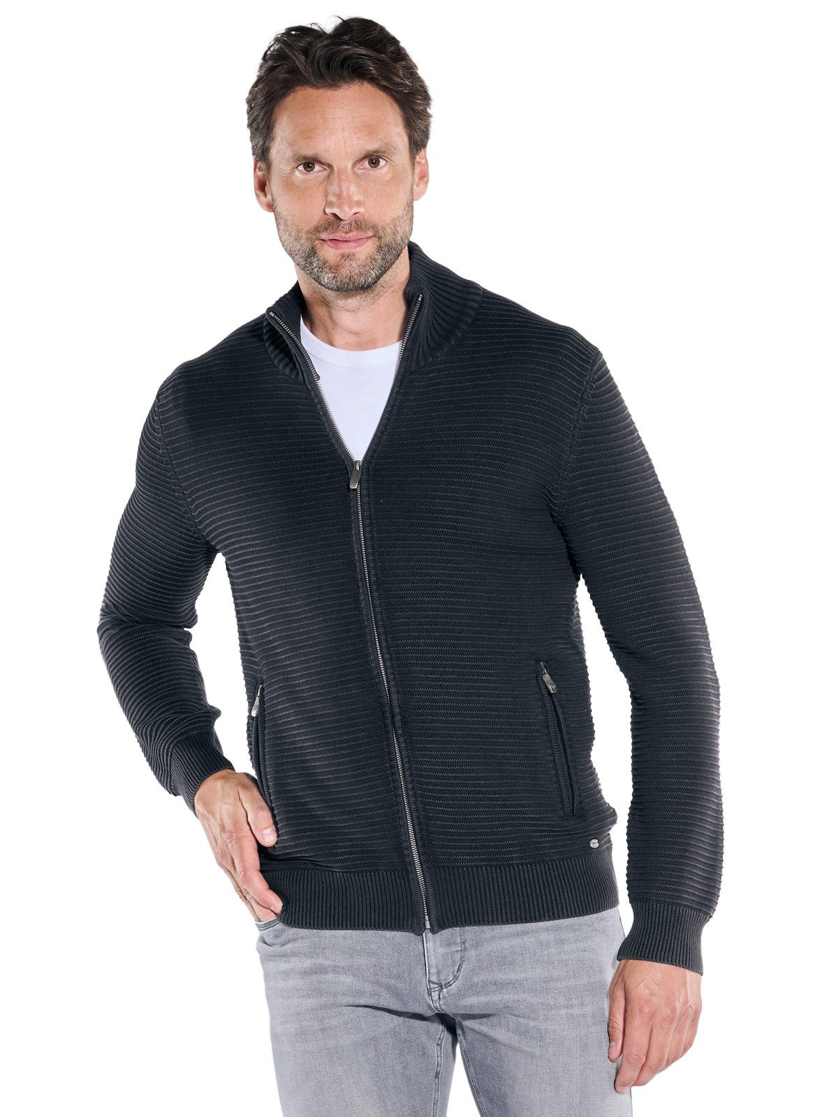 Engbers Strickjacke engbers Herren Strickjacke strukturiert, günstig online kaufen