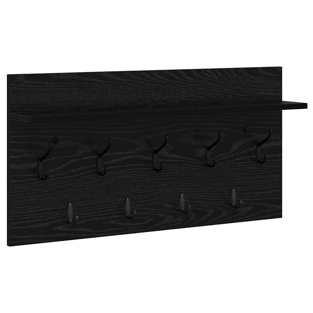 vidaXL Regal Wandmontierter Kleiderständer Schwarze Eiche günstig online kaufen