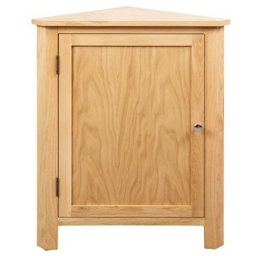 vidaXL Fächerschrank Eckschrank 59x45x80 cm Massivholz Eiche (1-St)