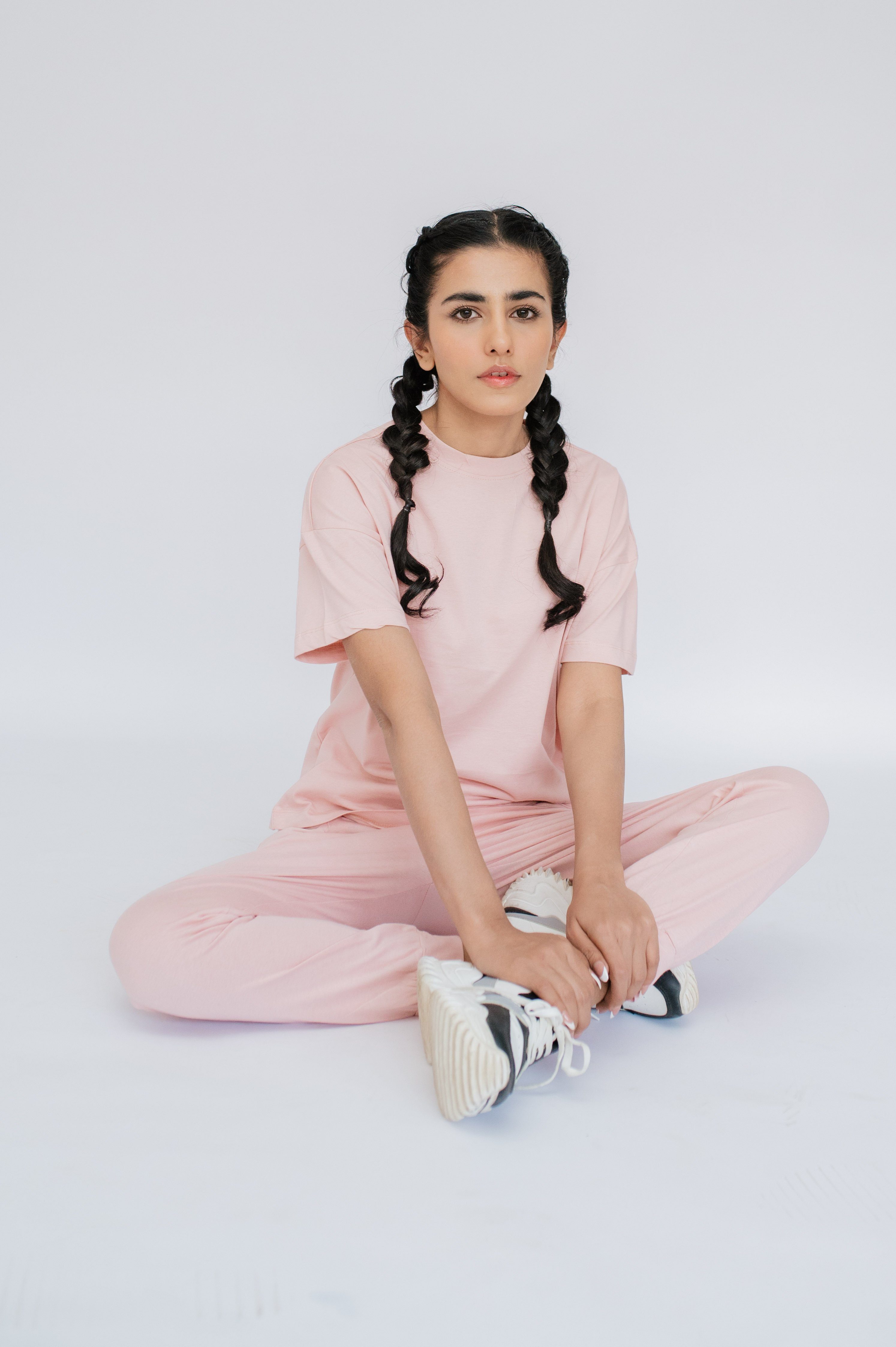 SNOOZE OFF Pyjama Loungewear Set in Pink hell