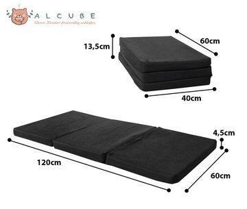 Klappmatratze Komfort Reisebettmatratze Faltmatratze, Alcube, 4.5 cm hoch, (Set, praktischer Tragetasche), Reisebettmatratze 60x120 cm - Matratze für Baby