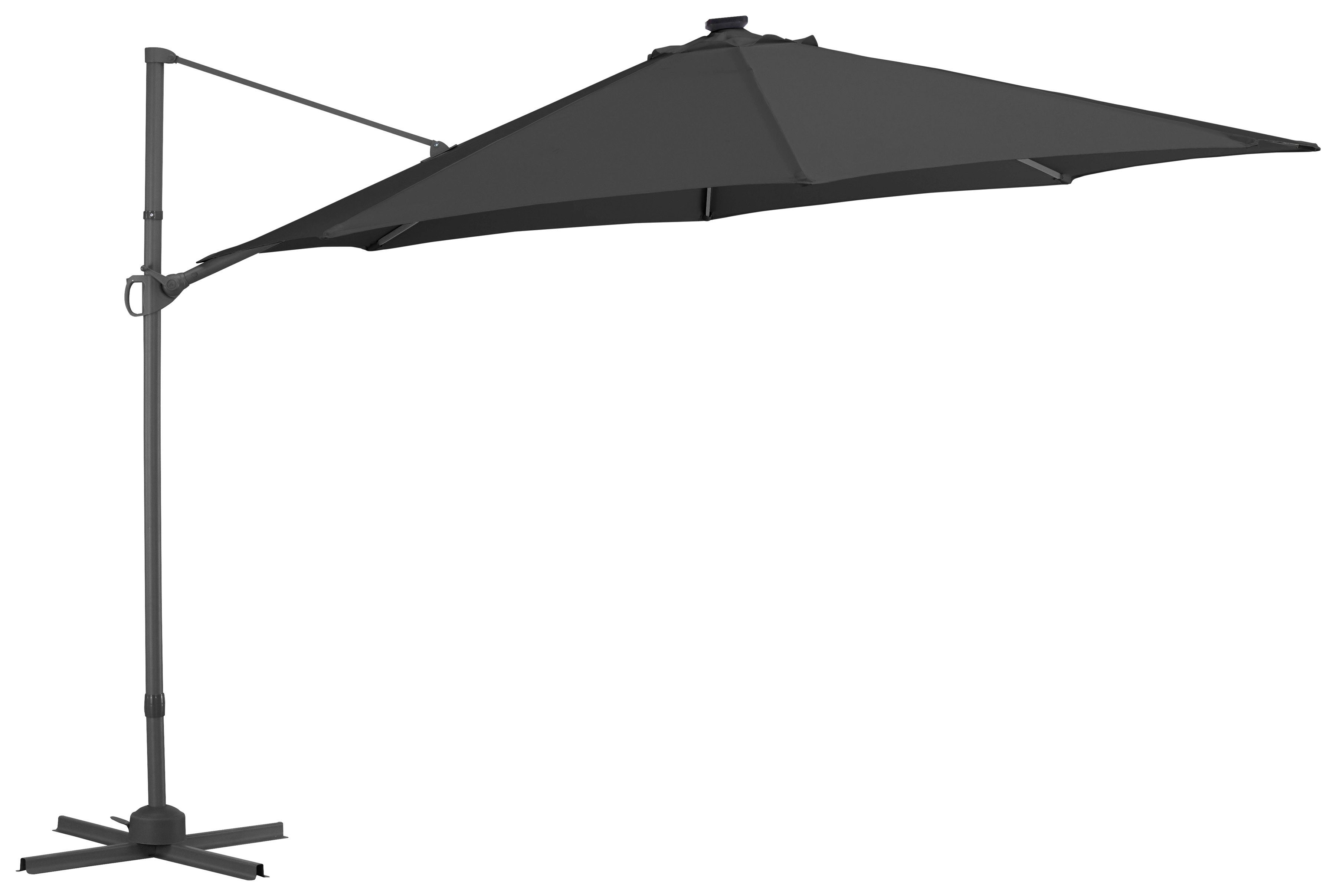GARTEN GUT Ampelschirm »Marbella«, H/Ø 254/250 cm, mit