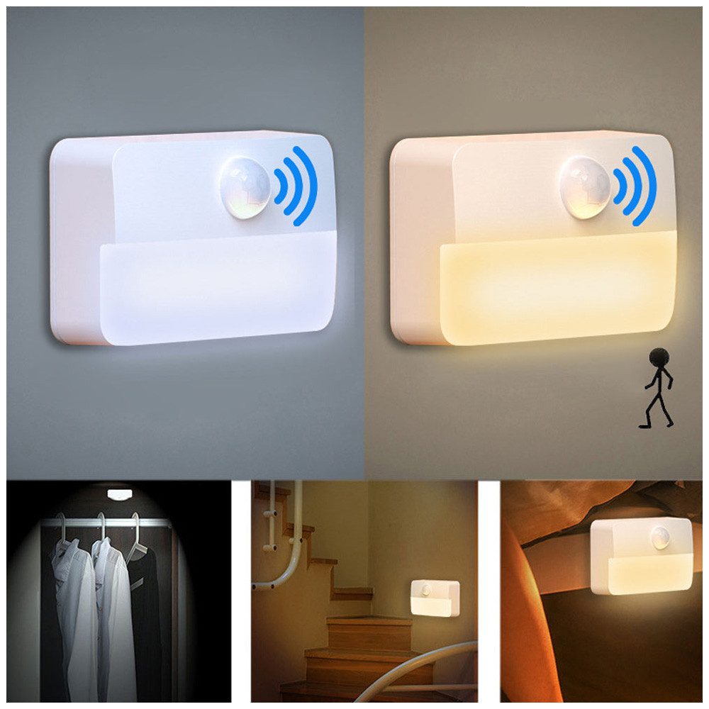 QUBEBU LED Nachtlicht Nachtlicht mit Bewegungsmelder, 1/2/4/6 Stück kinder günstig online kaufen