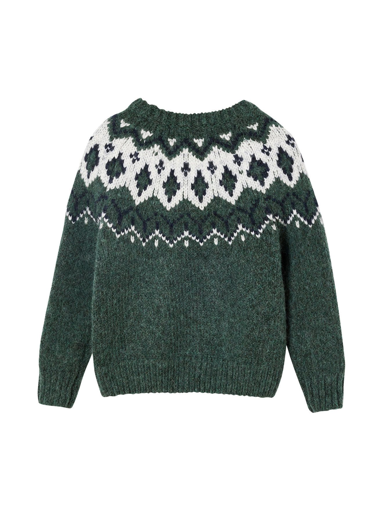 vertbaudet Pullunder Jungen Jacquard-Pullover