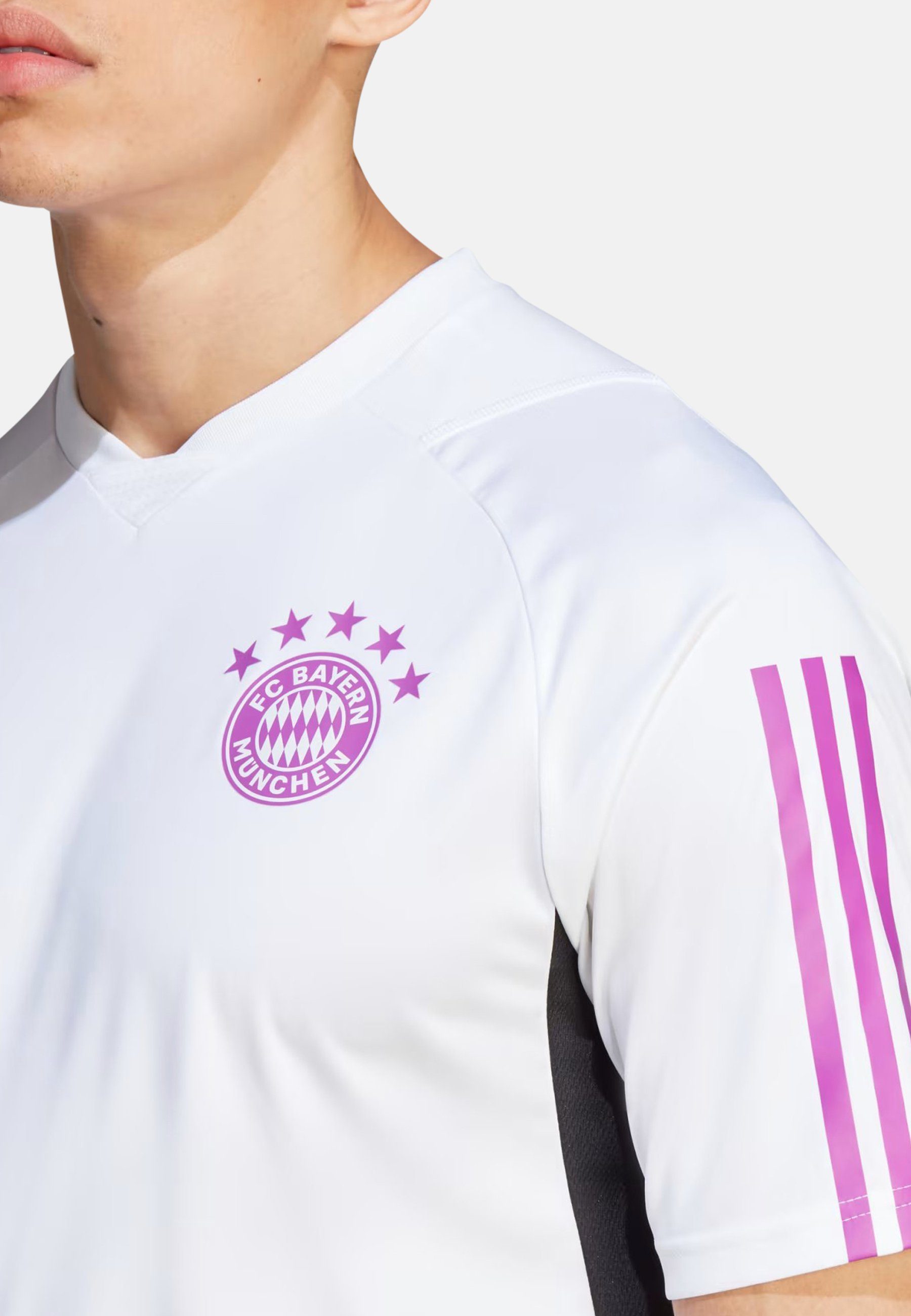 T-Shirt Originals / adidas Fcb weiß pink (1-tlg)
