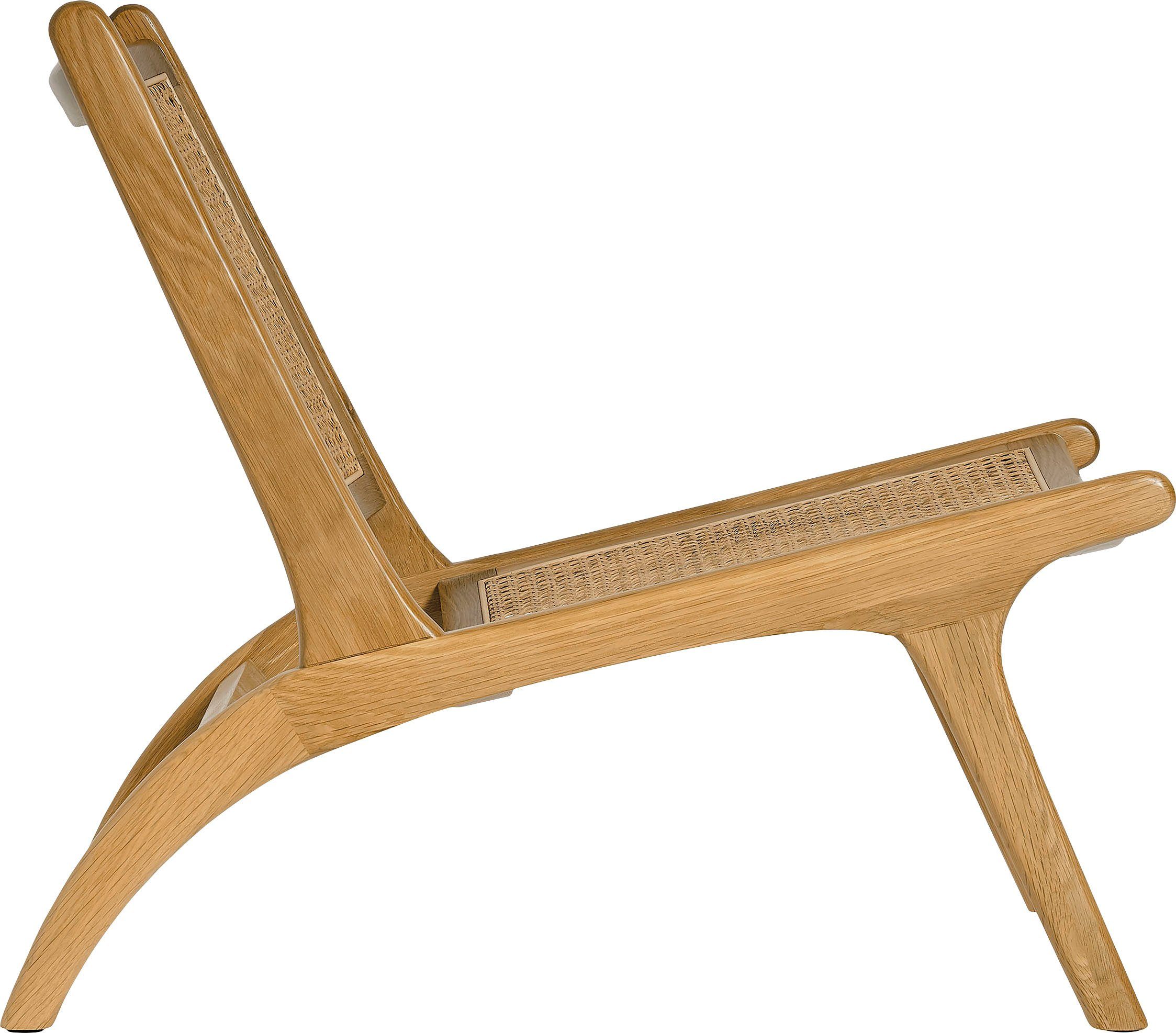andas Loungesessel »Smedsta«, aus schönen Materialien hergestellt, im leichten französischen Geflecht, Sitzhöhe 34 cm-HomeTrends