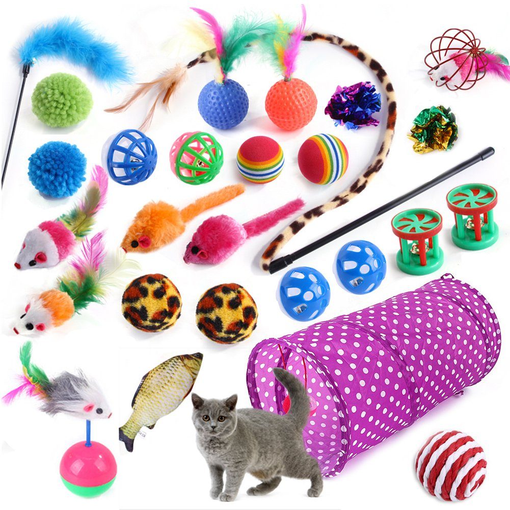 KEAYOO Tier-Intelligenzspielzeug XZSD, (27-tlg) 20/21 /27 tlg. Katzenspielz günstig online kaufen