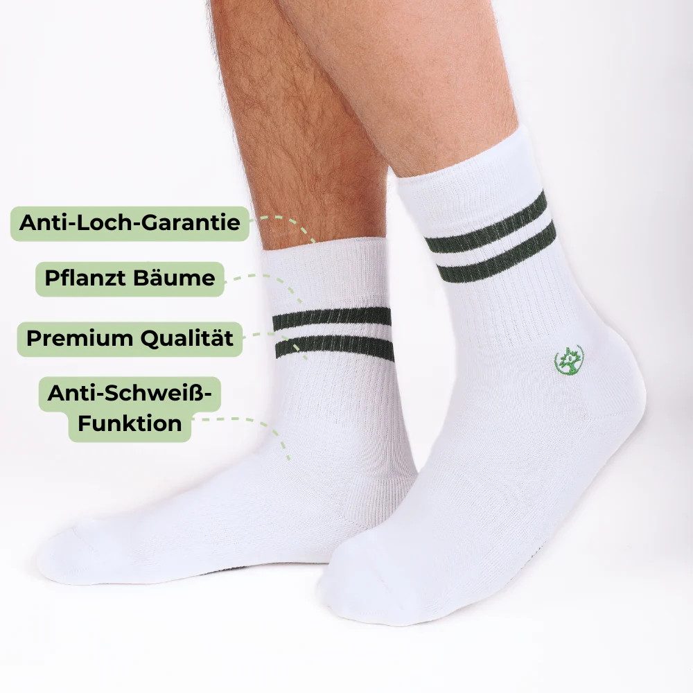 Socks For Plants Socken 4 Paar Bio-Baumwollsocken (4er Paar) Air Active Socken, Unisex, Für Damen & Herren, Atmungsaktiv & Weich