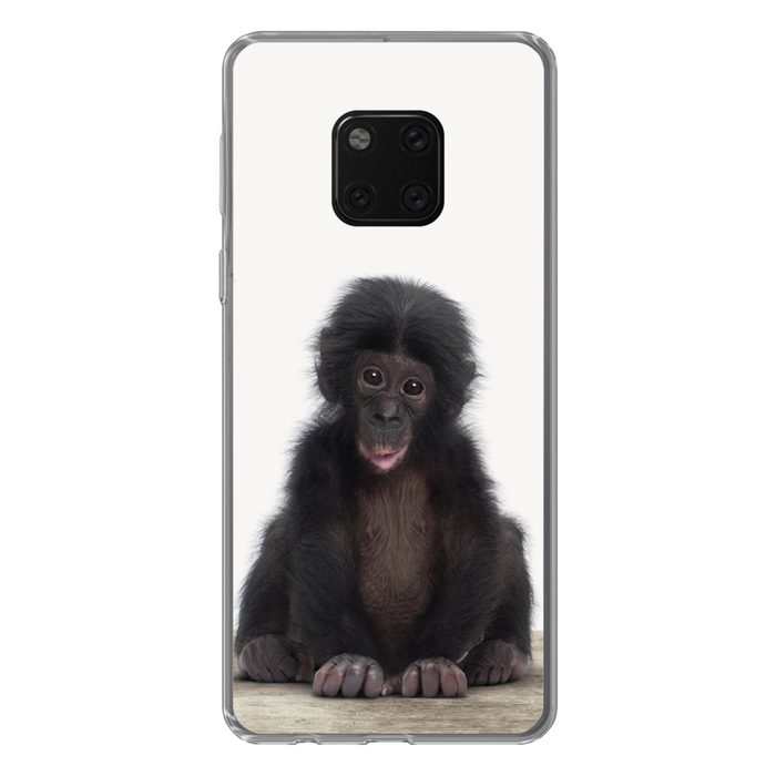 MuchoWow Handyhülle Kind - Affe - Schimpanse - Babytiere - Jungen - Mädchen Handyhülle Huawei Mate 20 Pro Handy Case Silikon Bumper Case