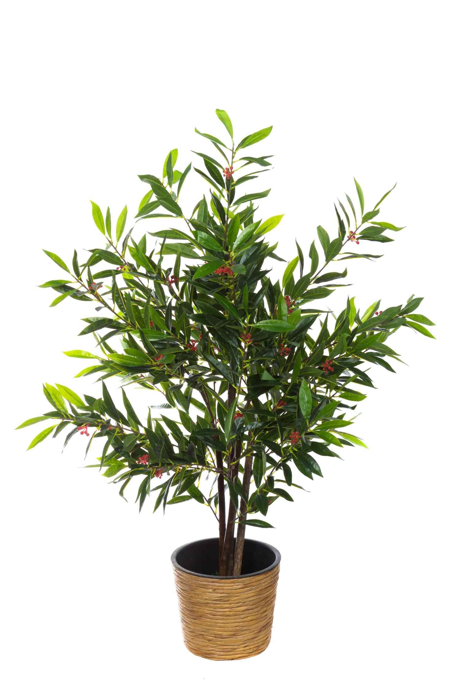 Große BIRENDY Olivenbaum Baum künstliche 120cm Kunstpflanze Blüte Dekobaum JWS2060-2 XXL in