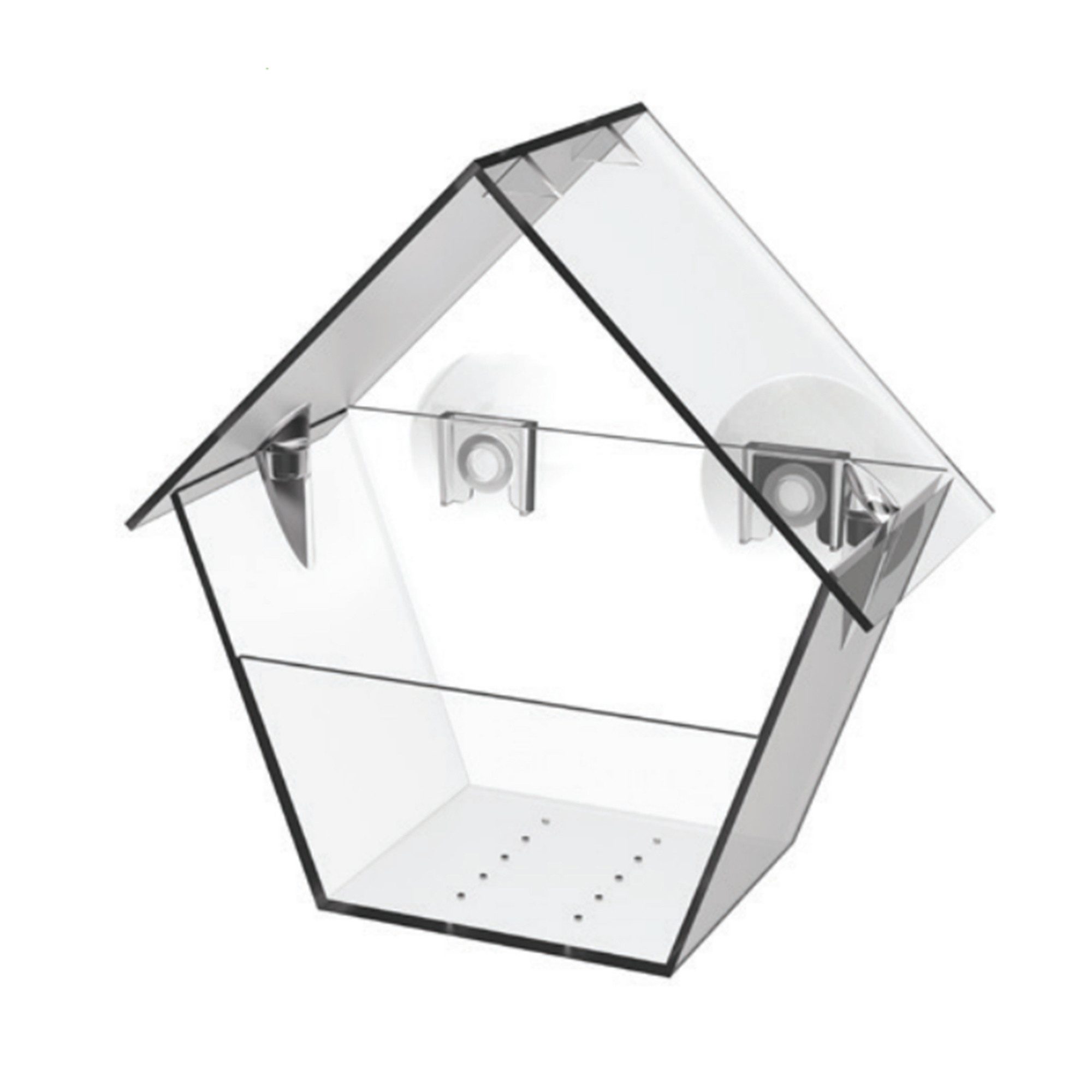 HTI-Living Futterspender Vogelfutterhaus Nessa transparent 1-teilig, Futter günstig online kaufen
