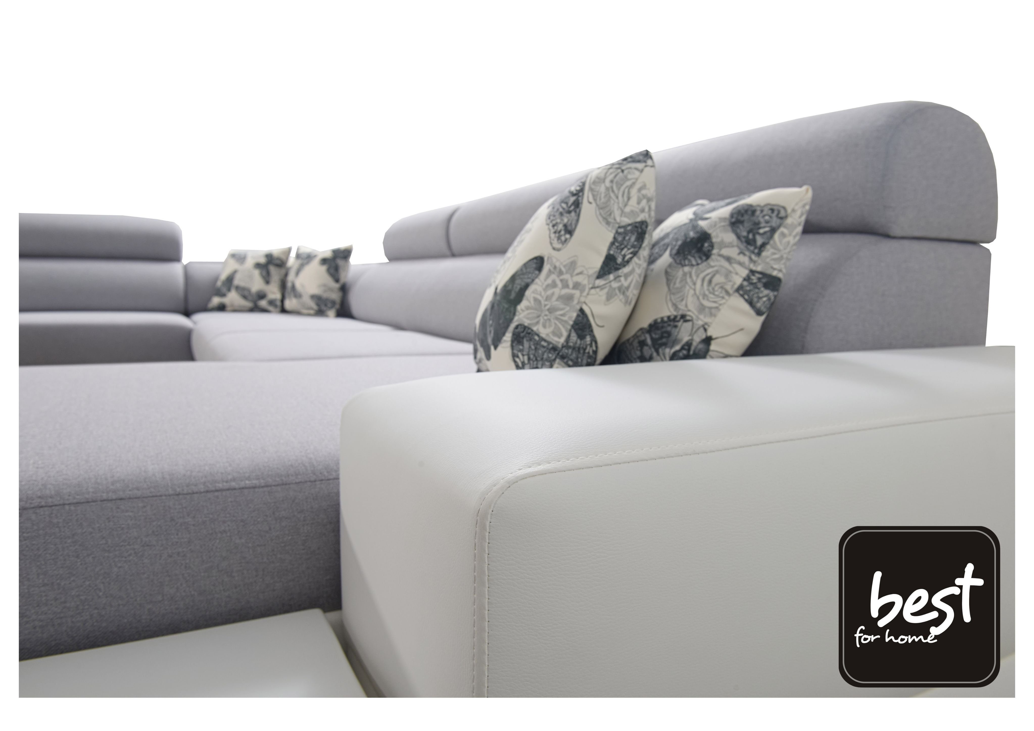 TWIST2+EKJI Ecksofa for Wohnzimmer, Sie Neue - Moderne Entdecken & Home für das Ihre ALEX Bettkasten MINI Schlaffunktion Best Eckcouch! -