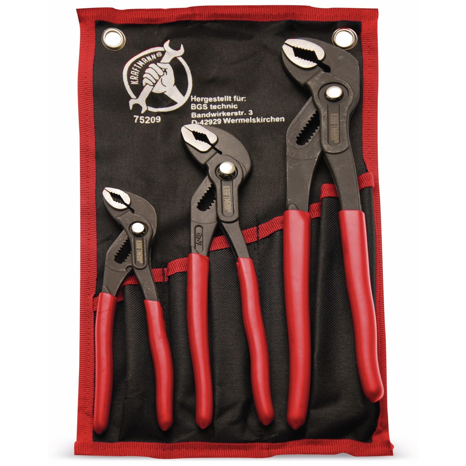 BGS technic Wasserpumpenzange BGS TECHNIC Wasserpumpenzangen-Satz 75209, 175, 240, 300 mm, 3-tlg.