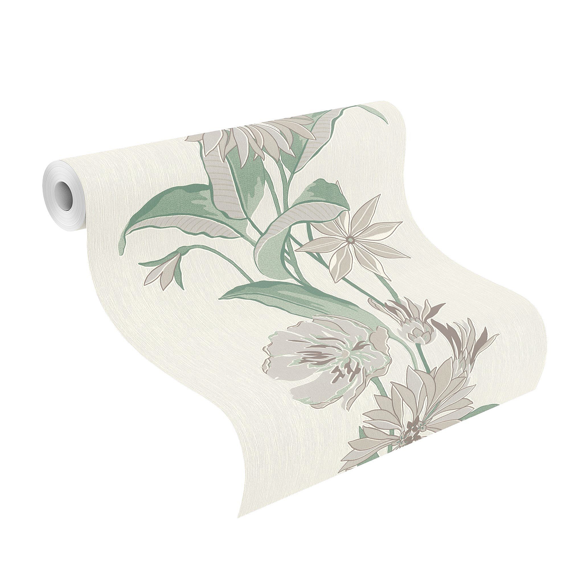 Rasch Vliestapete Rasch Selection Relief/Vlies, Floral, günstig online kaufen